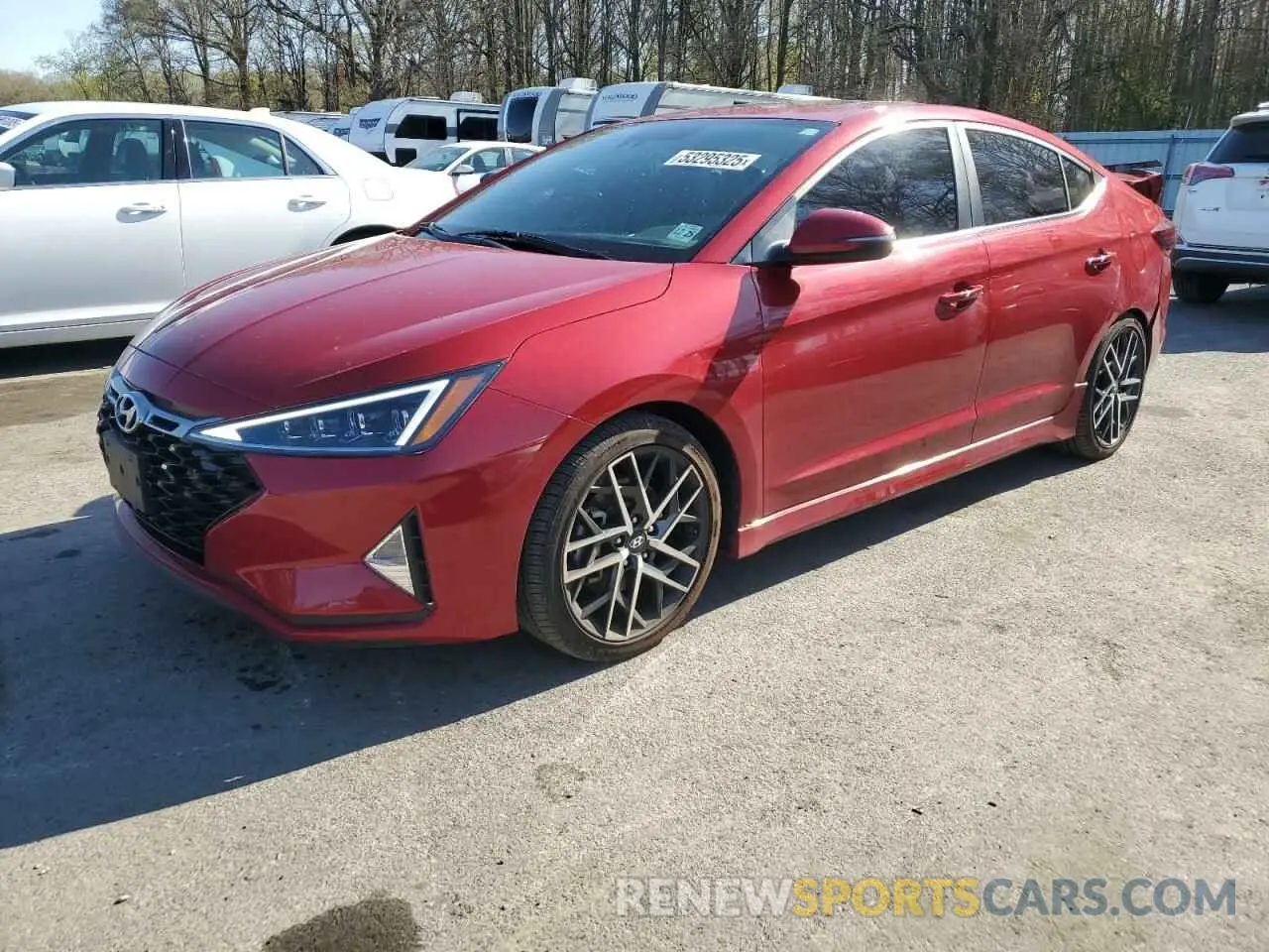 1 Photograph of a damaged car KMHD04LB0LU070886 HYUNDAI ELANTRA 2020