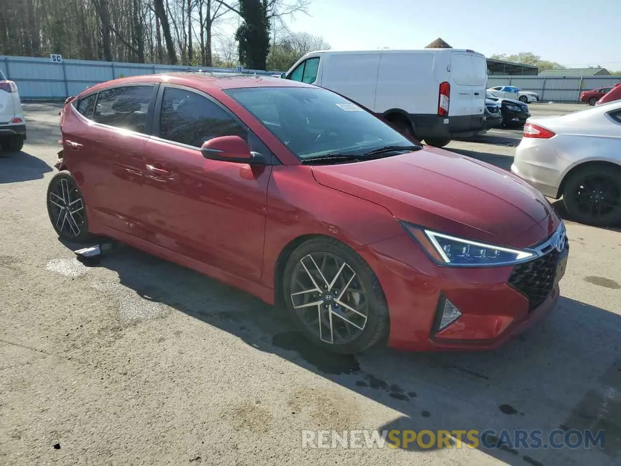 4 Photograph of a damaged car KMHD04LB0LU070886 HYUNDAI ELANTRA 2020