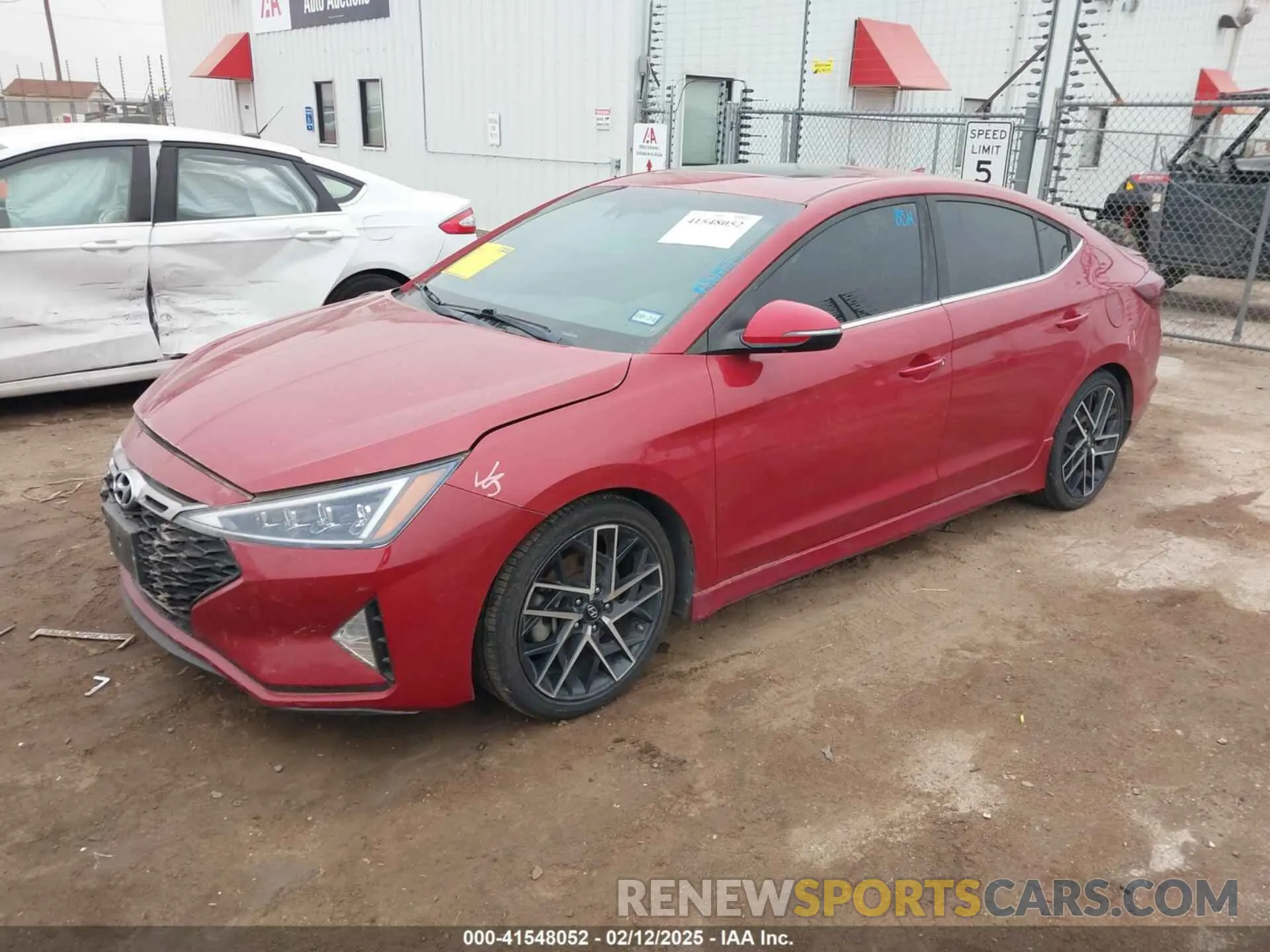 2 Photograph of a damaged car KMHD04LBXLU933693 HYUNDAI ELANTRA 2020