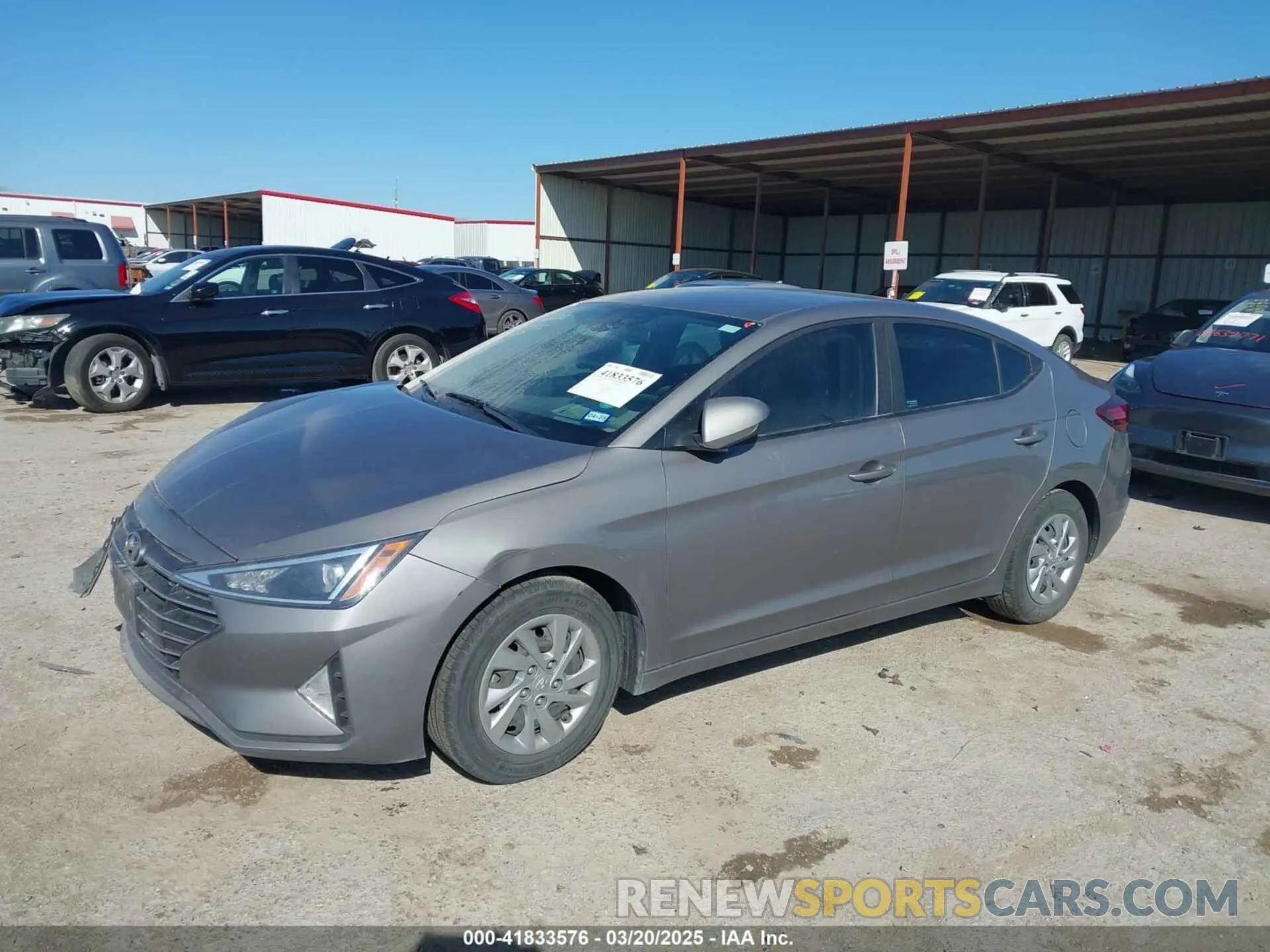 2 Photograph of a damaged car KMHD74LF0LU913385 HYUNDAI ELANTRA 2020