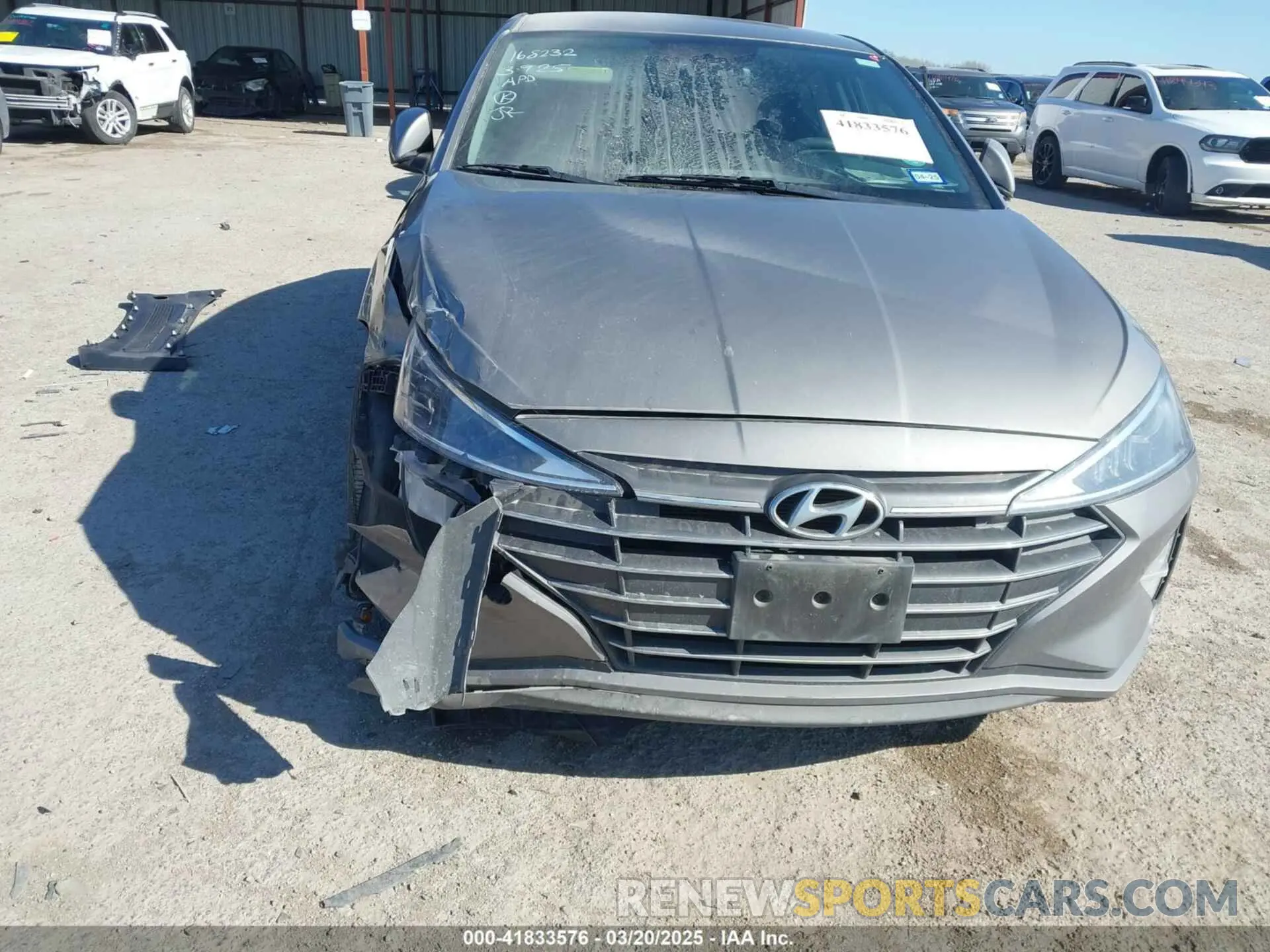 6 Photograph of a damaged car KMHD74LF0LU913385 HYUNDAI ELANTRA 2020