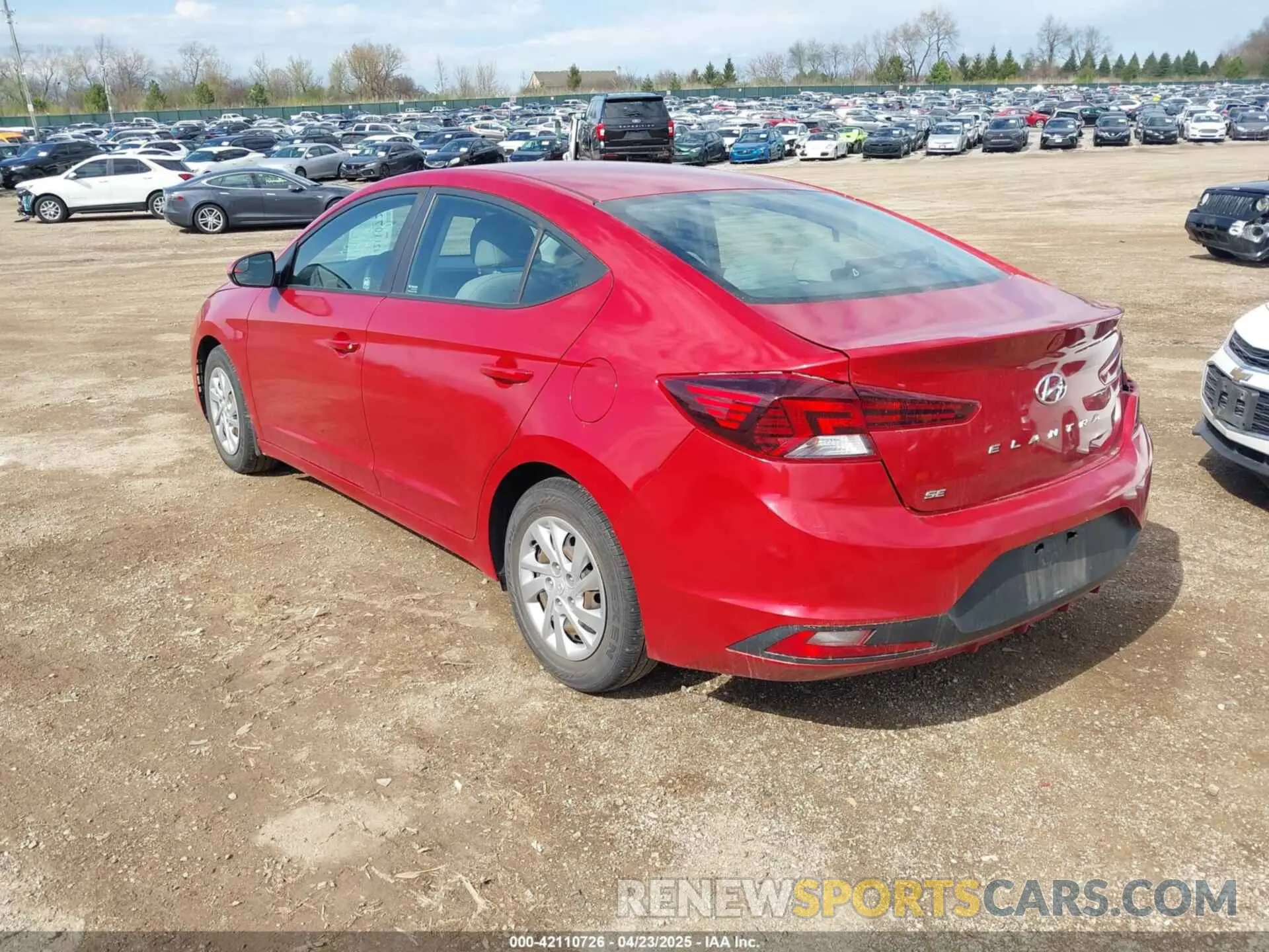 3 Фотография поврежденного автомобиля KMHD74LF3LU074395 HYUNDAI ELANTRA 2020