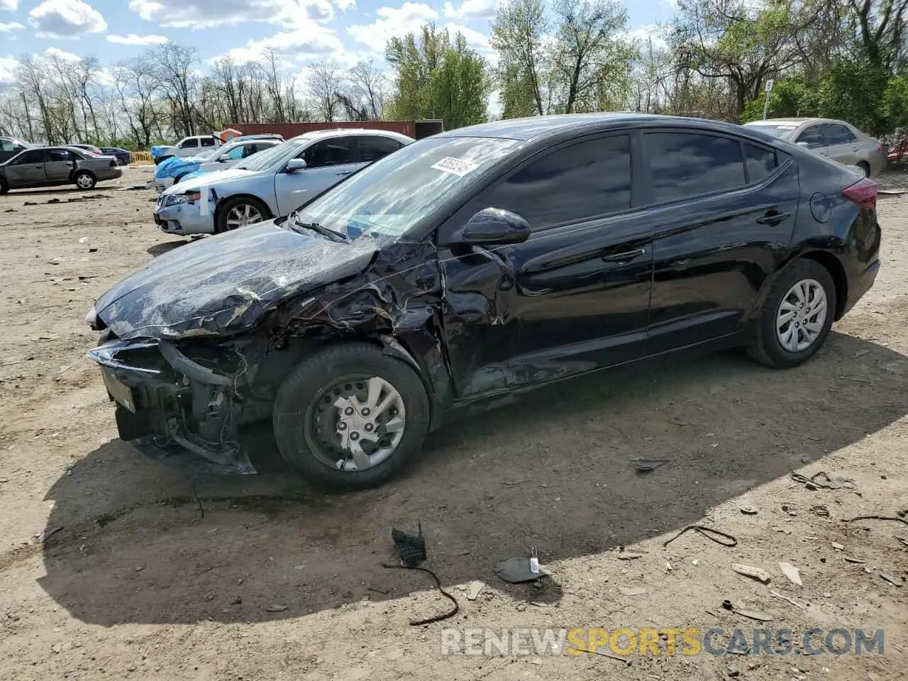 1 Photograph of a damaged car KMHD74LF3LU087079 HYUNDAI ELANTRA 2020