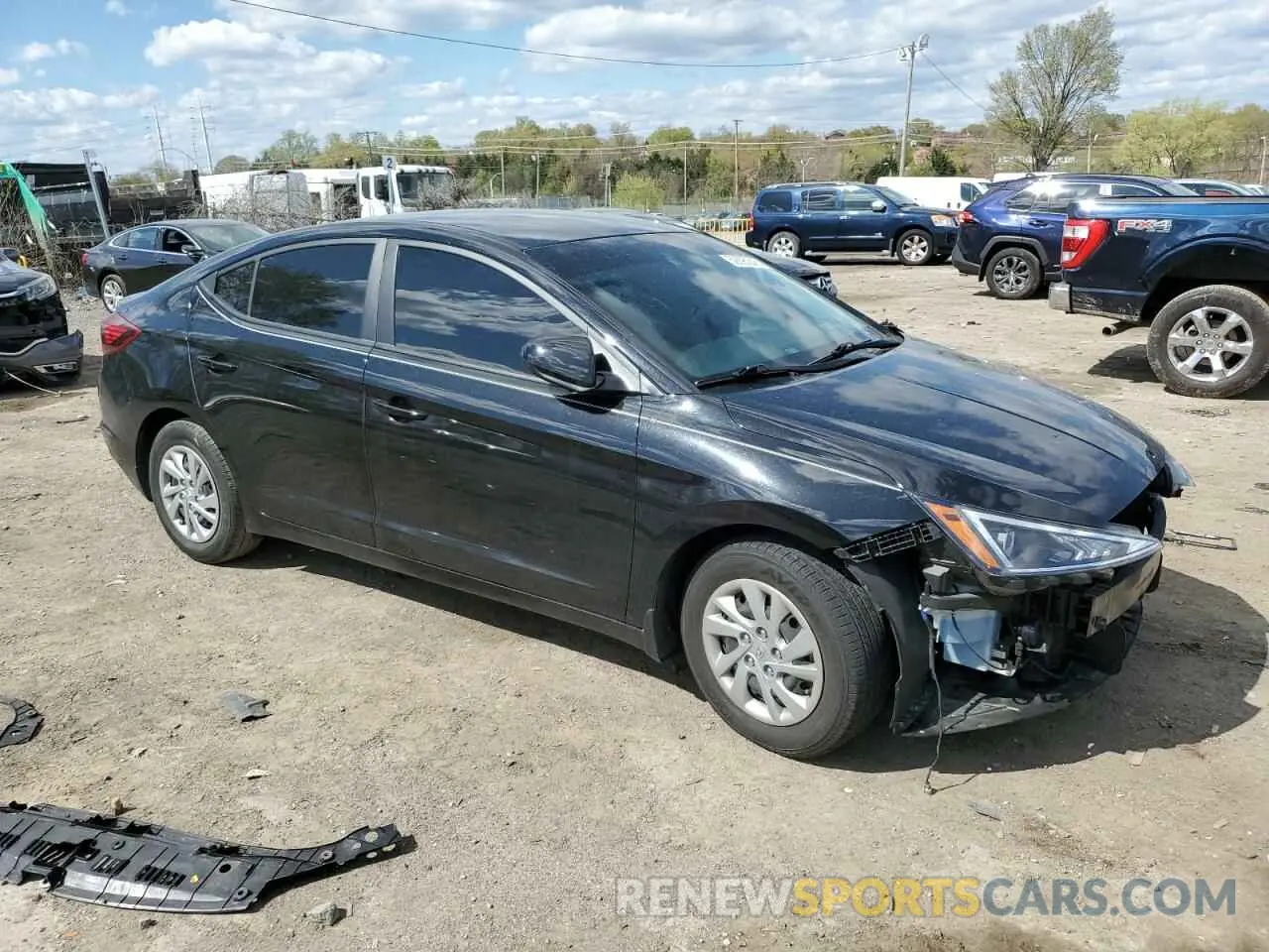 4 Photograph of a damaged car KMHD74LF3LU087079 HYUNDAI ELANTRA 2020