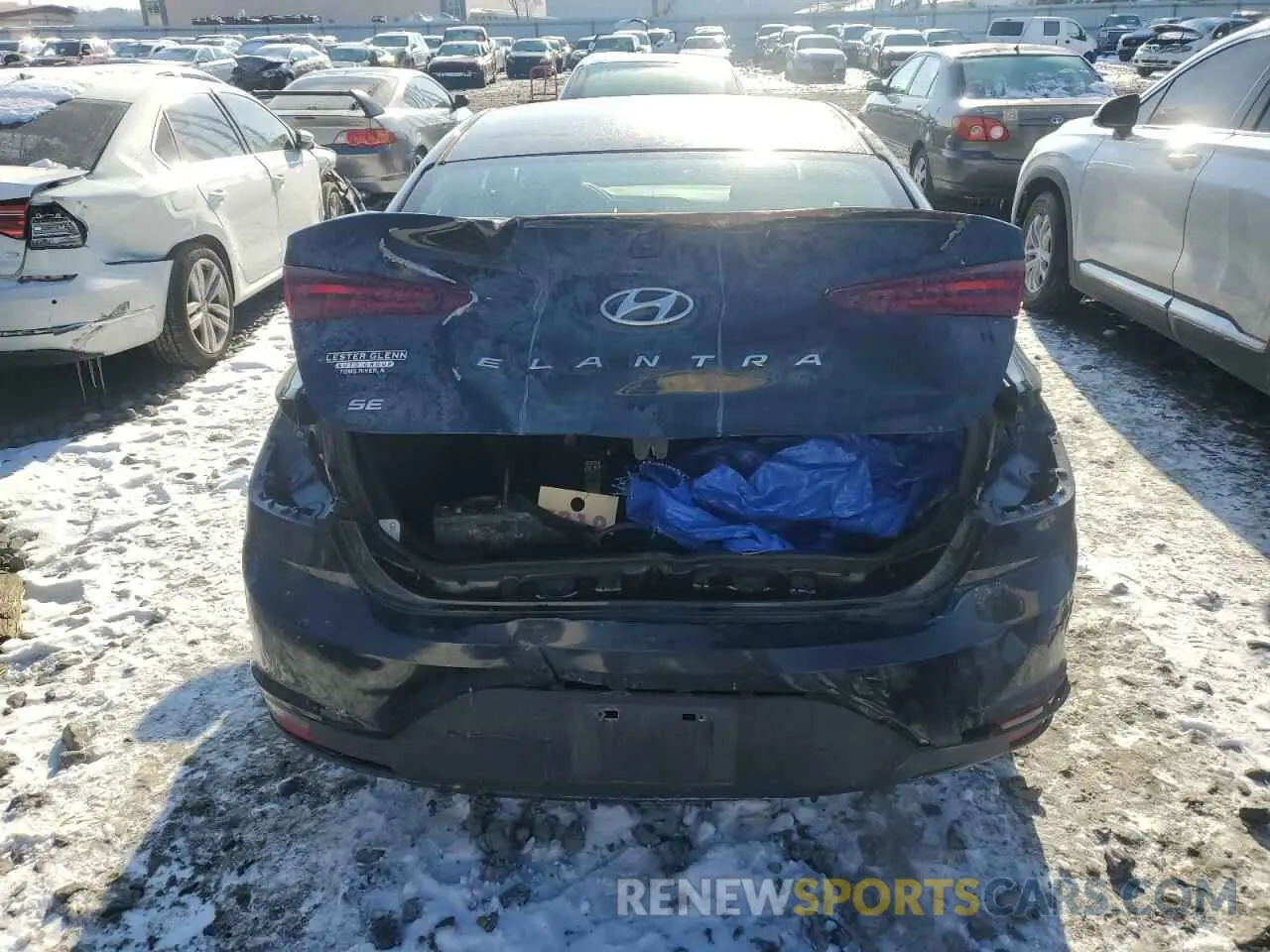 6 Фотография поврежденного автомобиля KMHD74LF3LU919780 HYUNDAI ELANTRA 2020