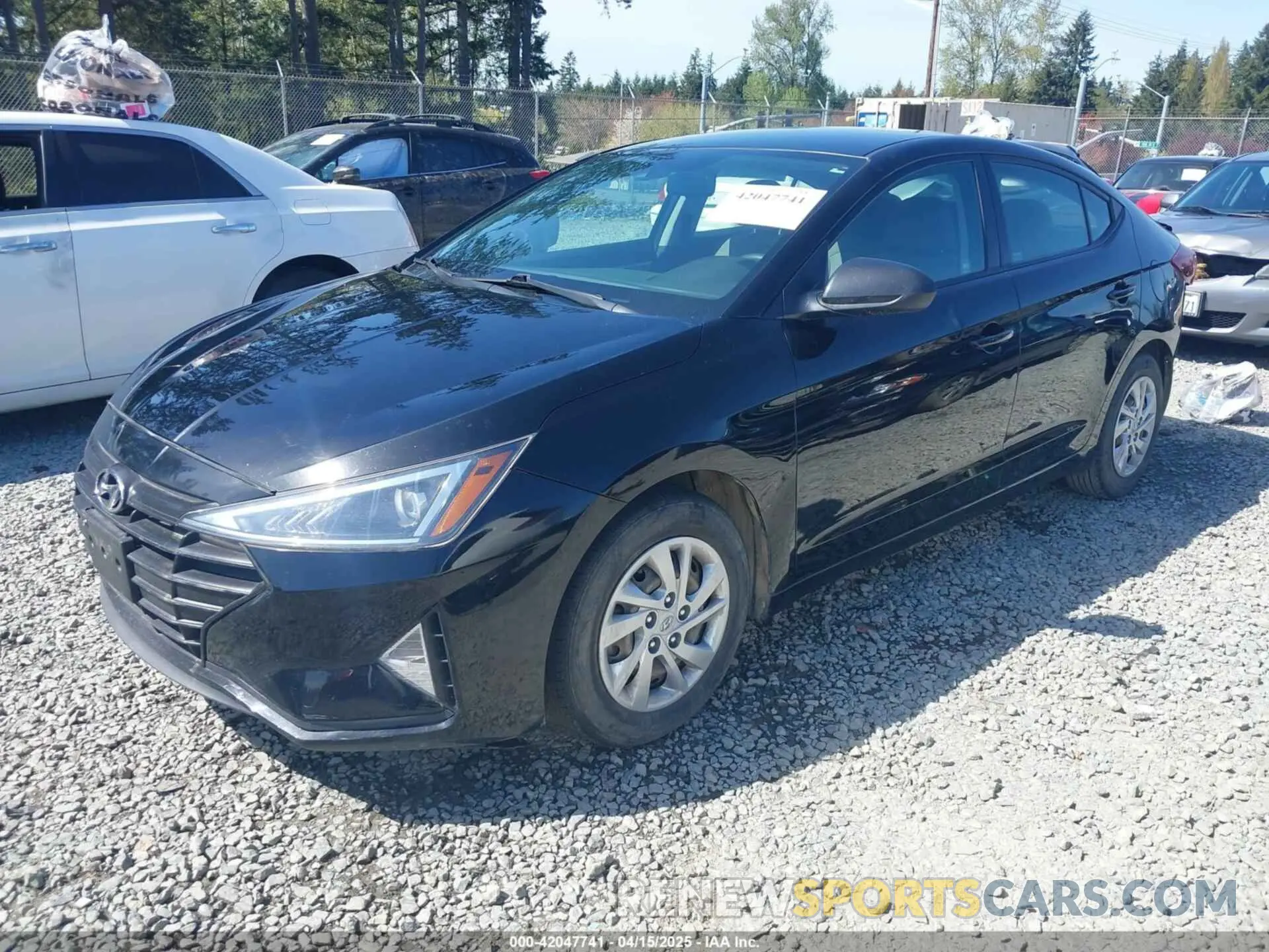 2 Photograph of a damaged car KMHD74LF3LU975671 HYUNDAI ELANTRA 2020