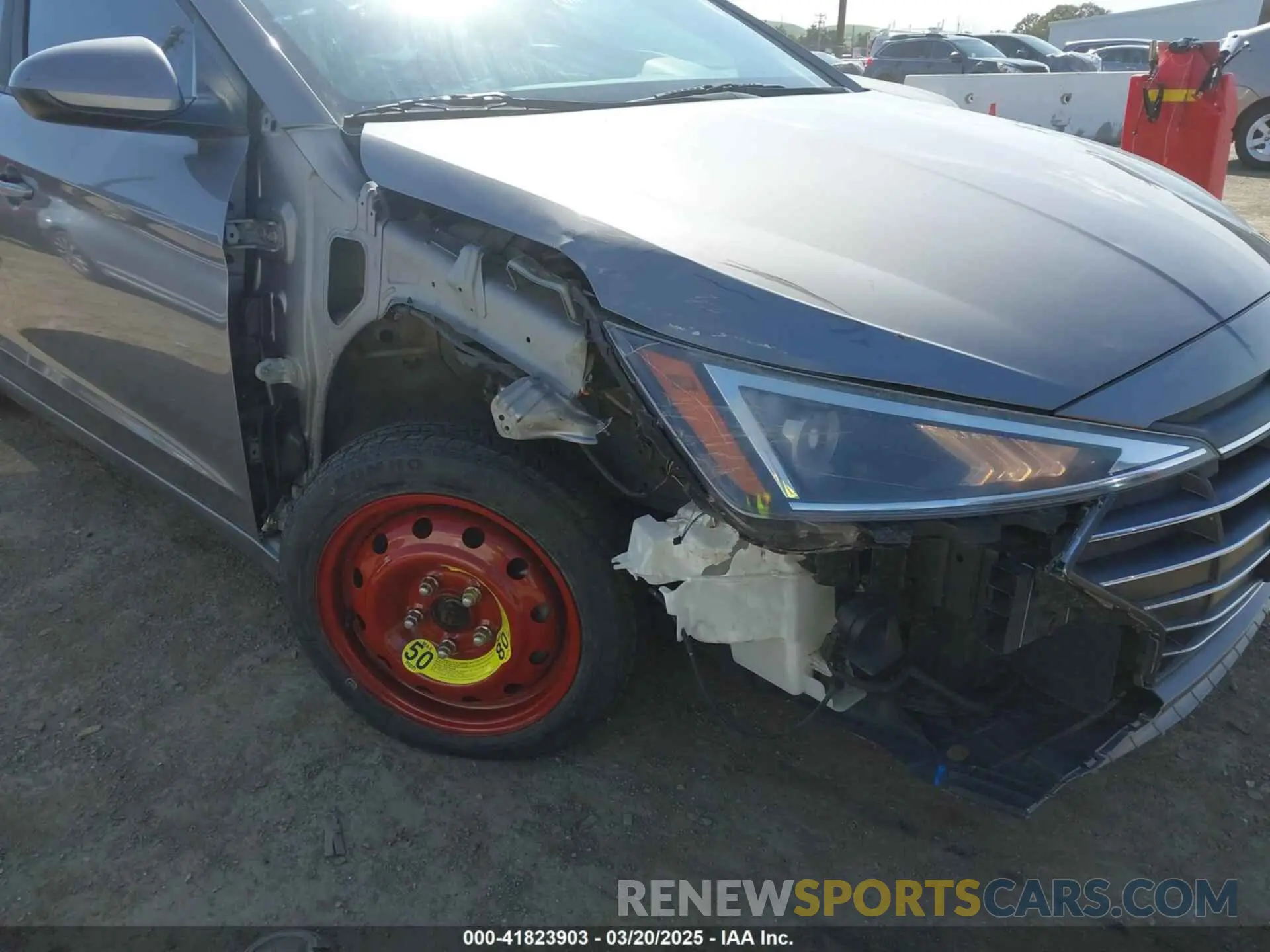 6 Фотография поврежденного автомобиля KMHD74LF4LU905869 HYUNDAI ELANTRA 2020