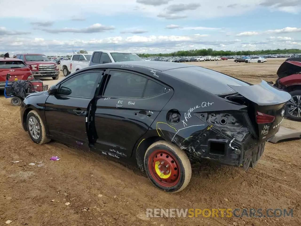 2 Photograph of a damaged car KMHD74LF4LU944140 HYUNDAI ELANTRA 2020