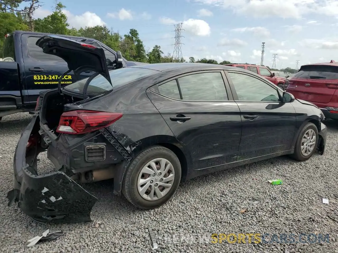 3 Photograph of a damaged car KMHD74LF6LU105669 HYUNDAI ELANTRA 2020