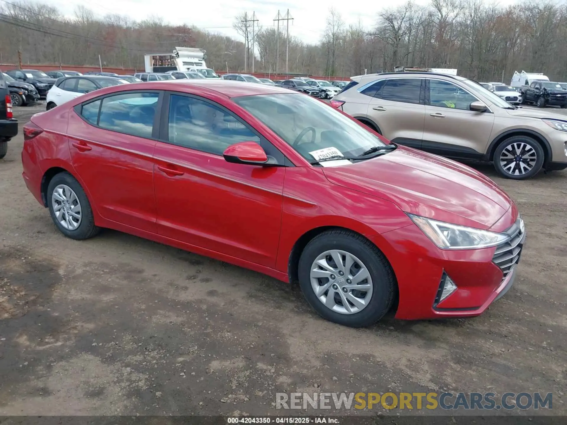 1 Photograph of a damaged car KMHD74LF7LU082841 HYUNDAI ELANTRA 2020