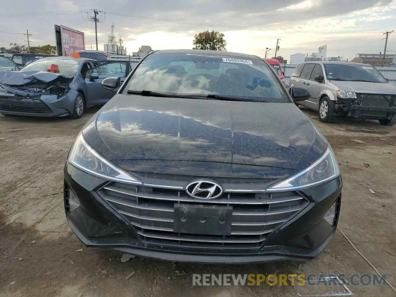 5 Фотография поврежденного автомобиля KMHD74LF8LU020722 HYUNDAI ELANTRA 2020