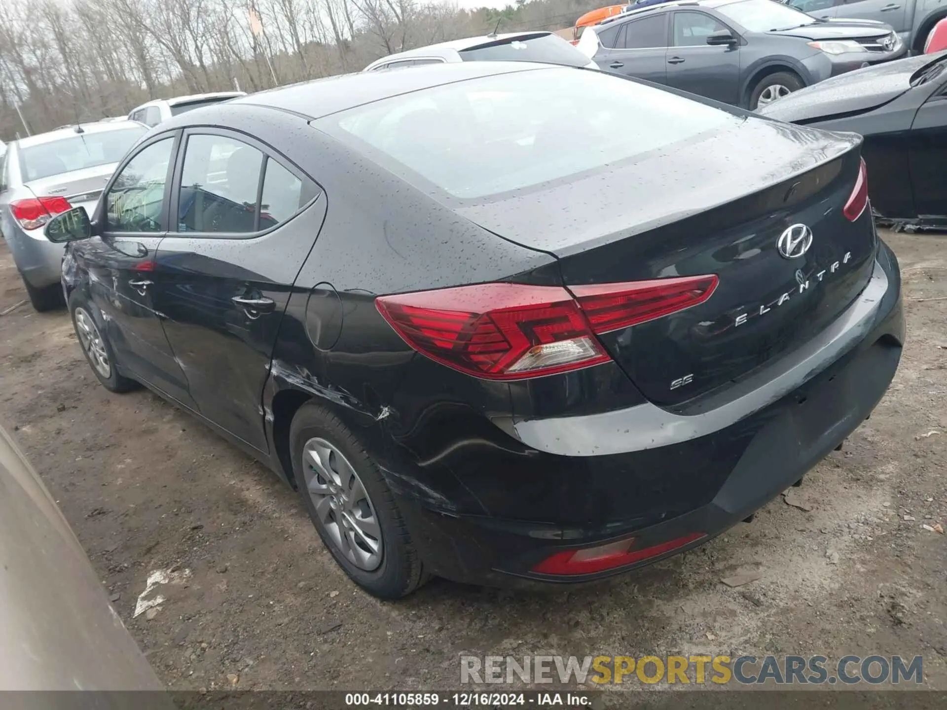 3 Photograph of a damaged car KMHD74LF8LU082900 HYUNDAI ELANTRA 2020