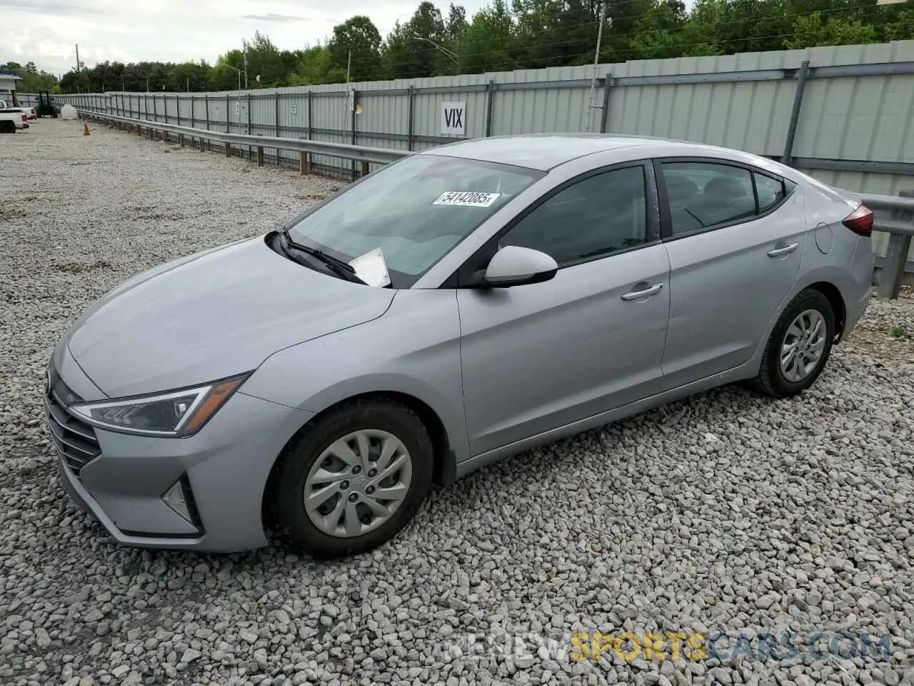 1 Photograph of a damaged car KMHD74LF9LU928354 HYUNDAI ELANTRA 2020