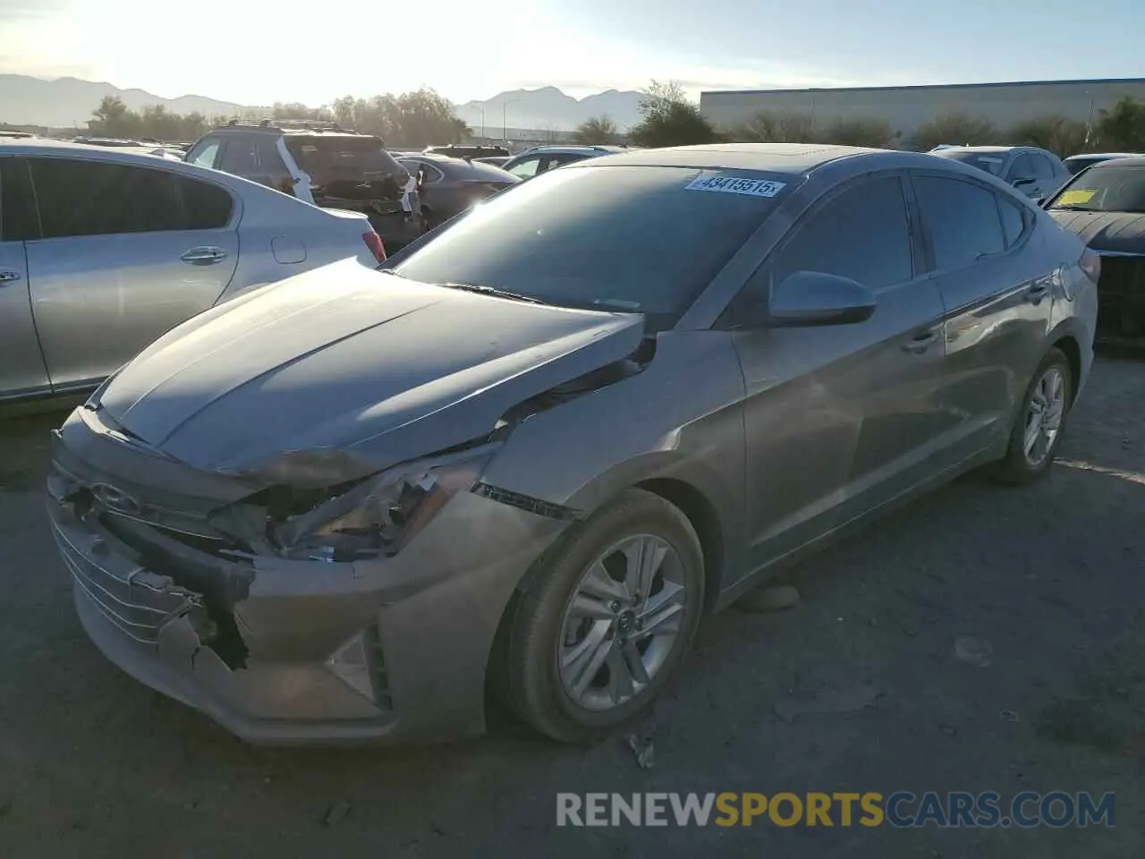 1 Photograph of a damaged car KMHD84LF0LU066753 HYUNDAI ELANTRA 2020
