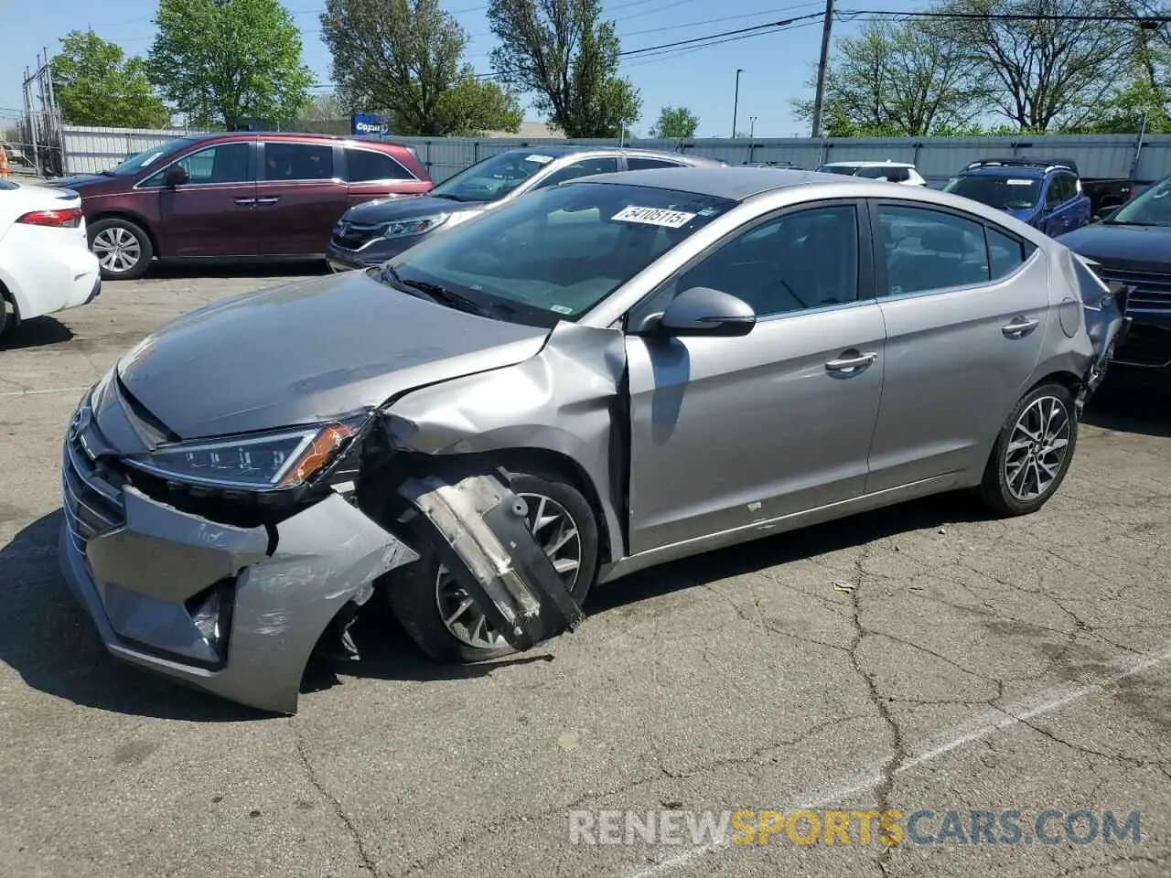 1 Фотография поврежденного автомобиля KMHD84LF0LU099297 HYUNDAI ELANTRA 2020