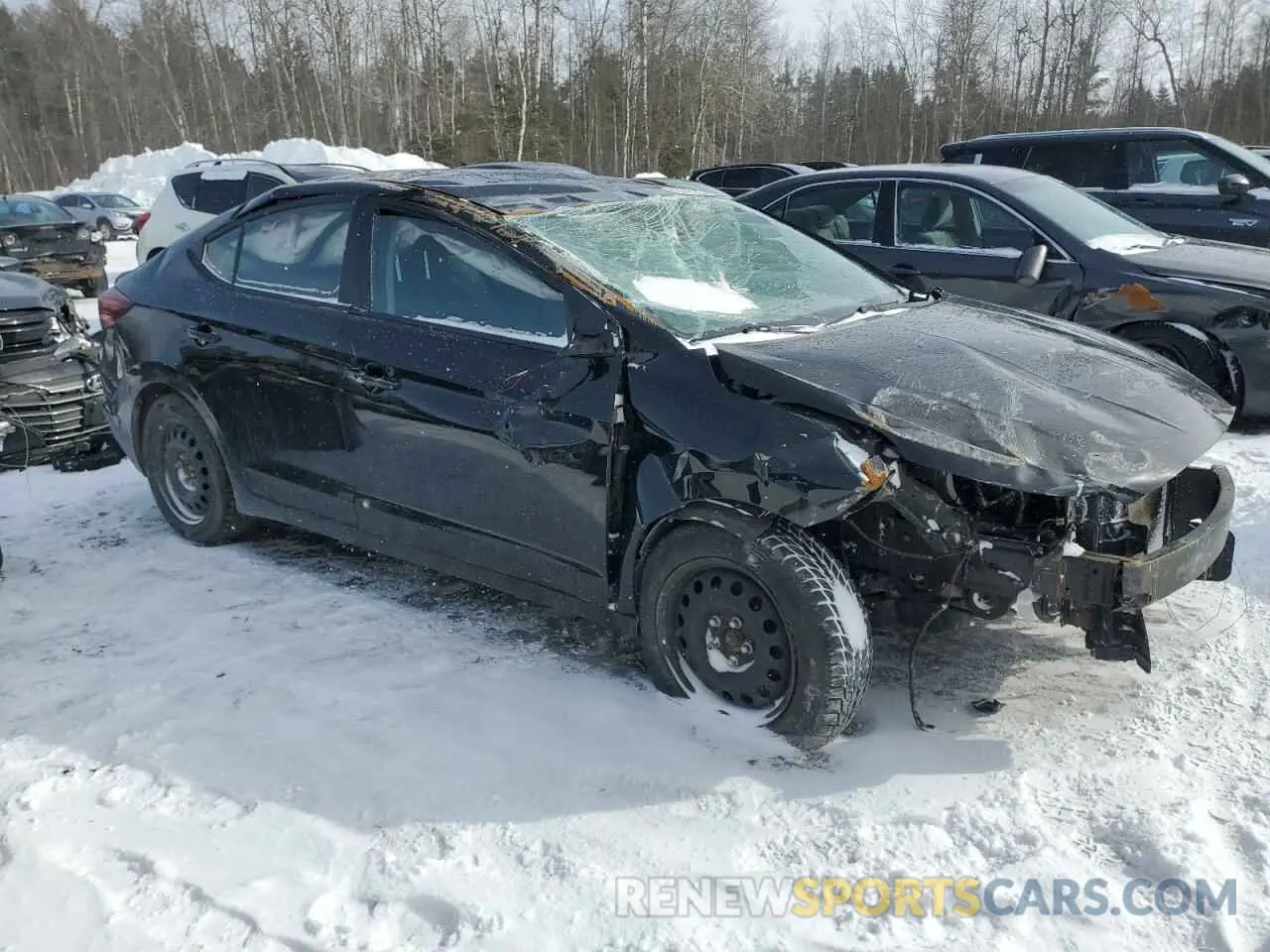 4 Photograph of a damaged car KMHD84LF0LU108791 HYUNDAI ELANTRA 2020