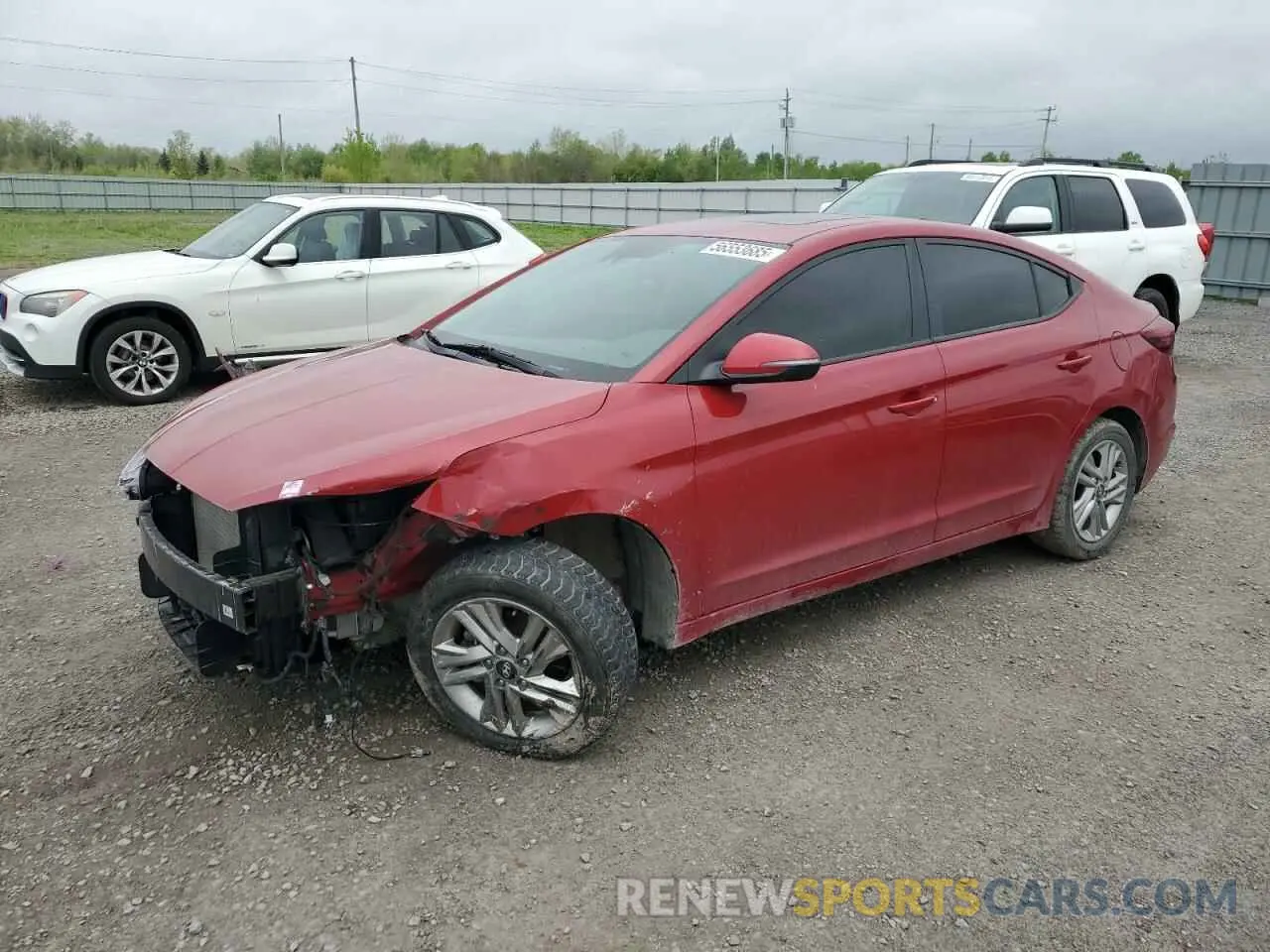 1 Photograph of a damaged car KMHD84LF2LU110588 HYUNDAI ELANTRA 2020