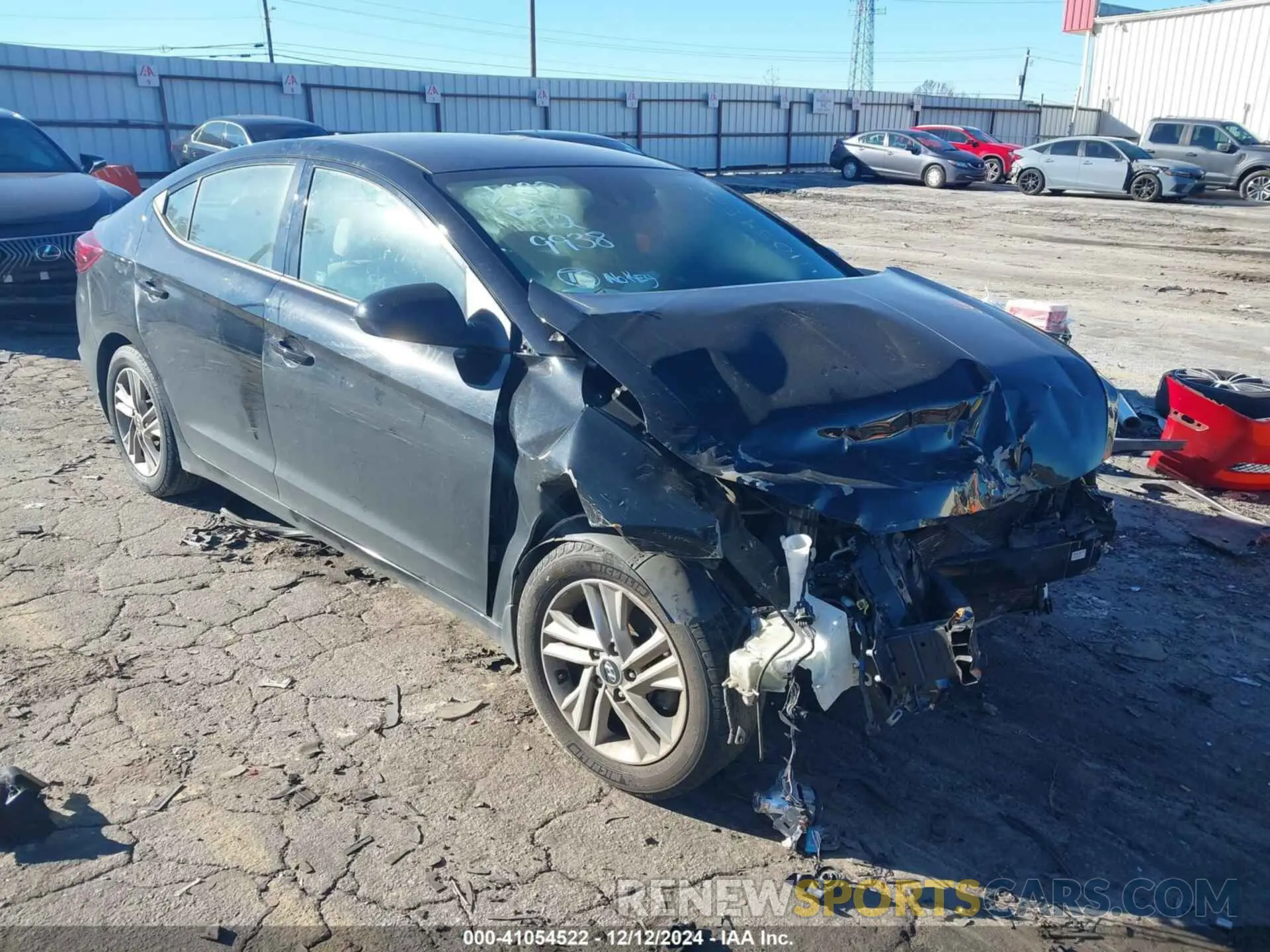1 Photograph of a damaged car KMHD84LF2LU899938 HYUNDAI ELANTRA 2020