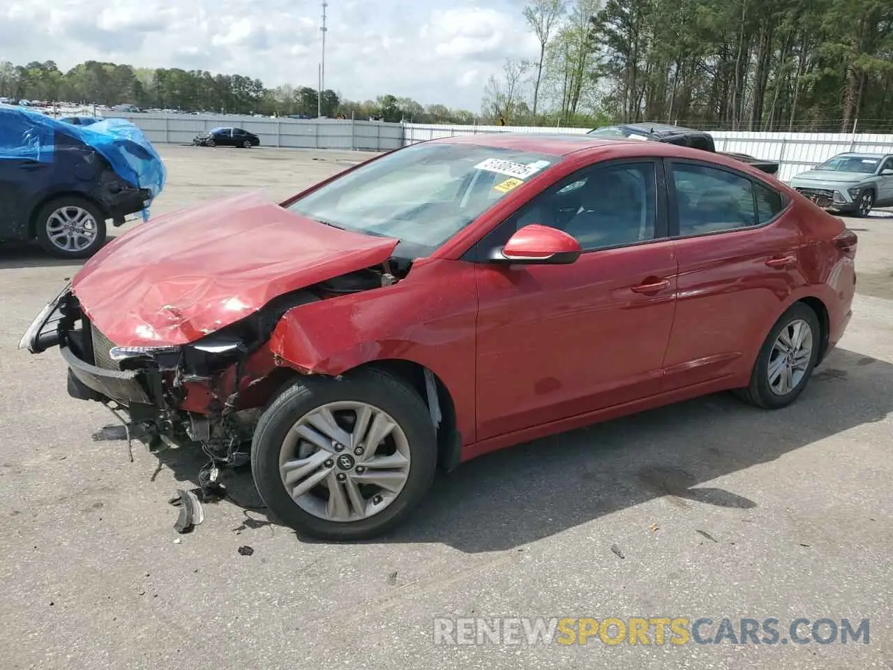 1 Photograph of a damaged car KMHD84LF3LU909053 HYUNDAI ELANTRA 2020