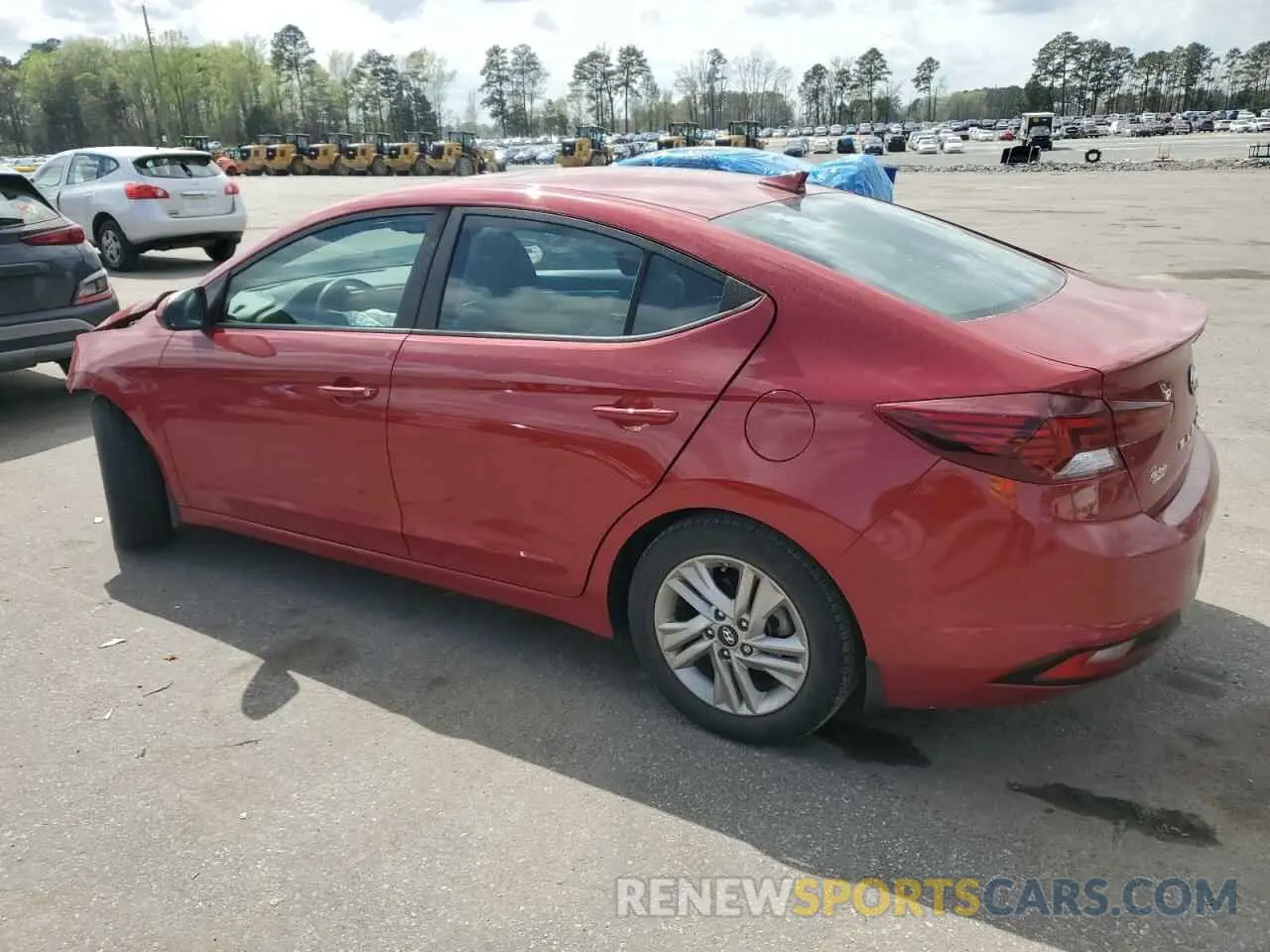 2 Photograph of a damaged car KMHD84LF3LU909053 HYUNDAI ELANTRA 2020
