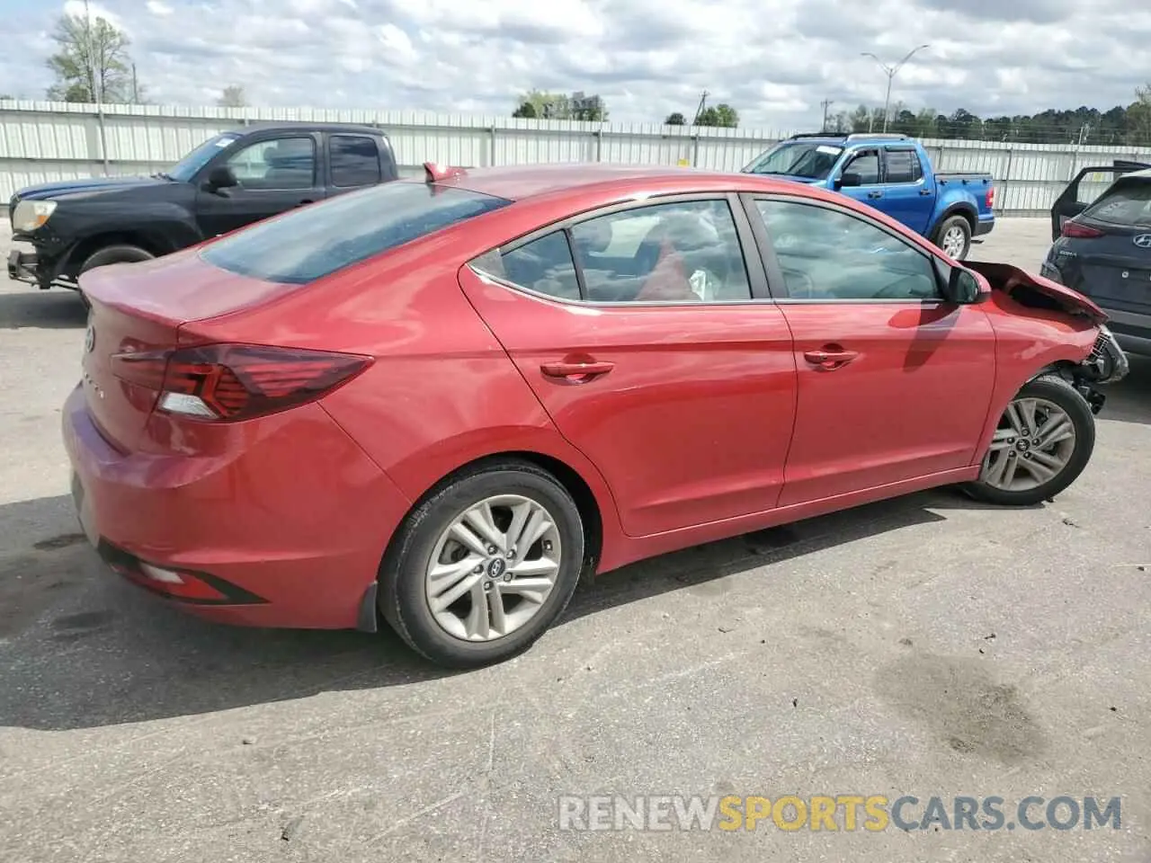 3 Photograph of a damaged car KMHD84LF3LU909053 HYUNDAI ELANTRA 2020