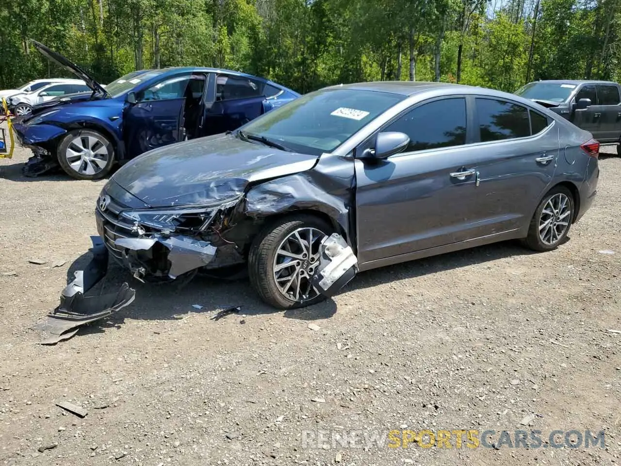1 Photograph of a damaged car KMHD84LF3LU909733 HYUNDAI ELANTRA 2020