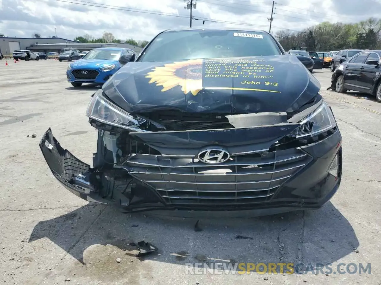 5 Photograph of a damaged car KMHD84LF4LU057540 HYUNDAI ELANTRA 2020