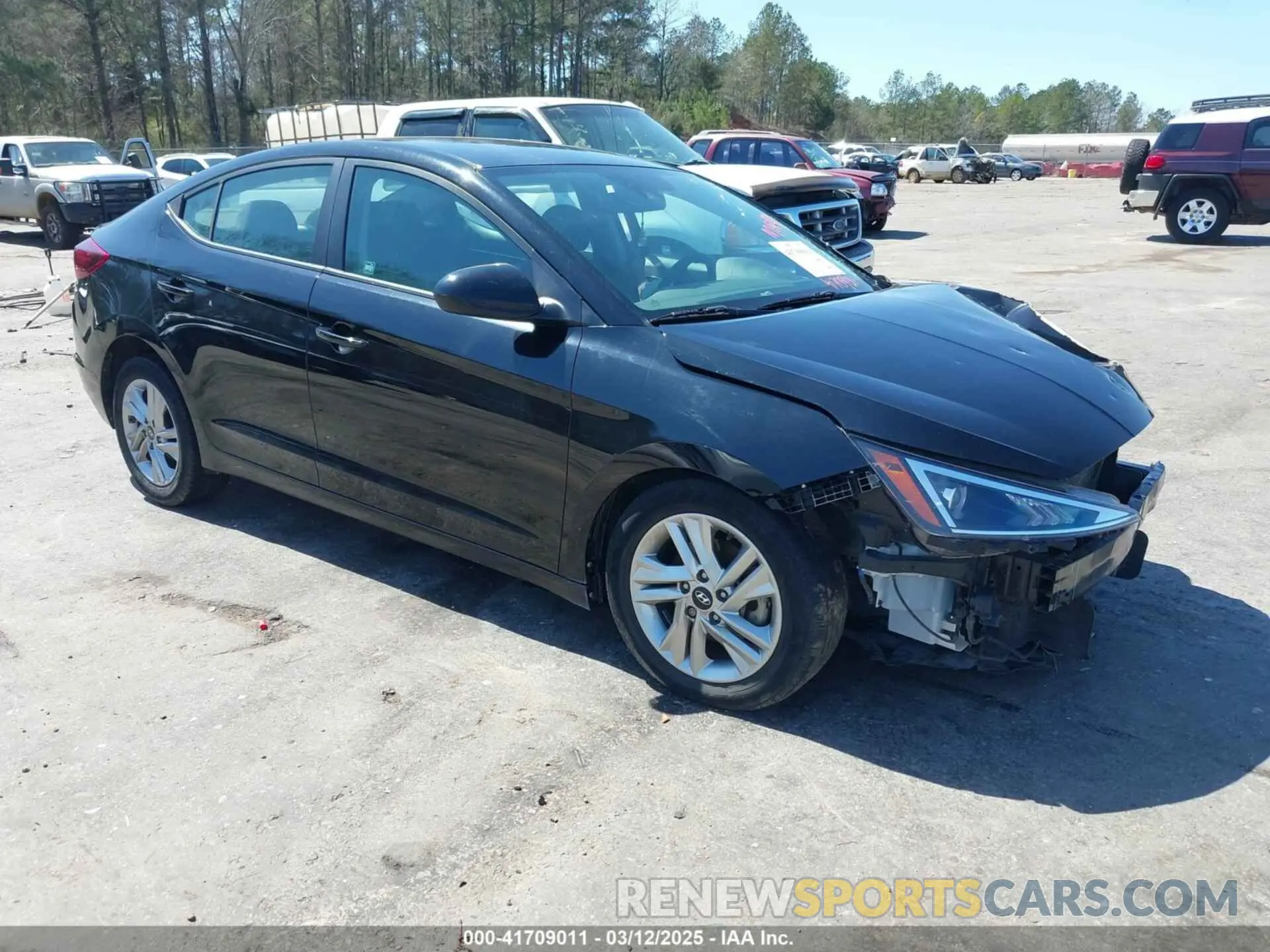 1 Photograph of a damaged car KMHD84LF4LU071129 HYUNDAI ELANTRA 2020