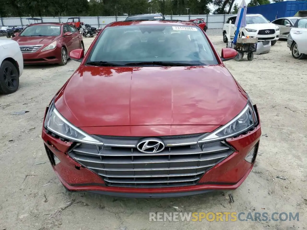 5 Фотография поврежденного автомобиля KMHD84LF4LU941400 HYUNDAI ELANTRA 2020