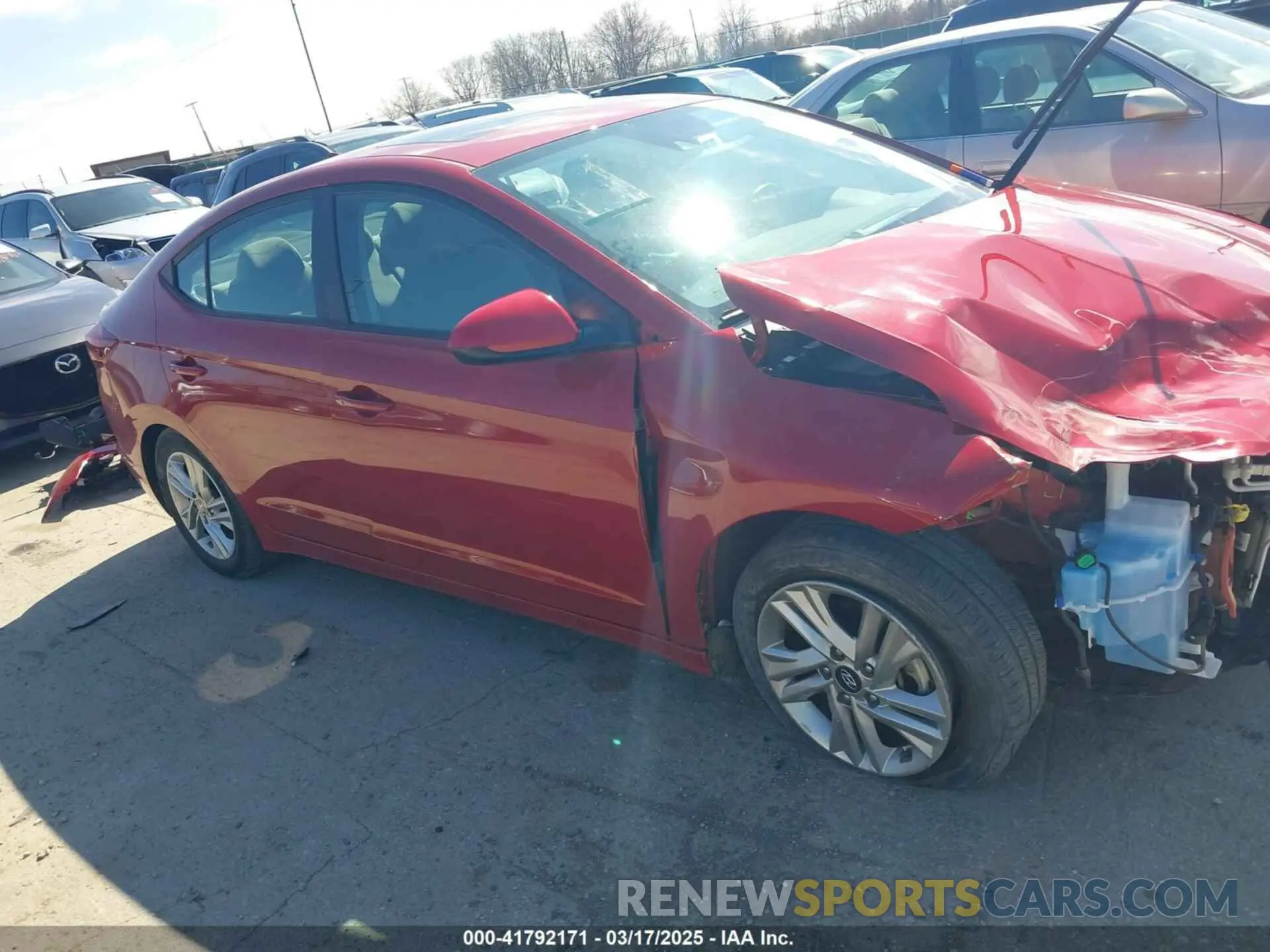 14 Фотография поврежденного автомобиля KMHD84LF6LU029187 HYUNDAI ELANTRA 2020
