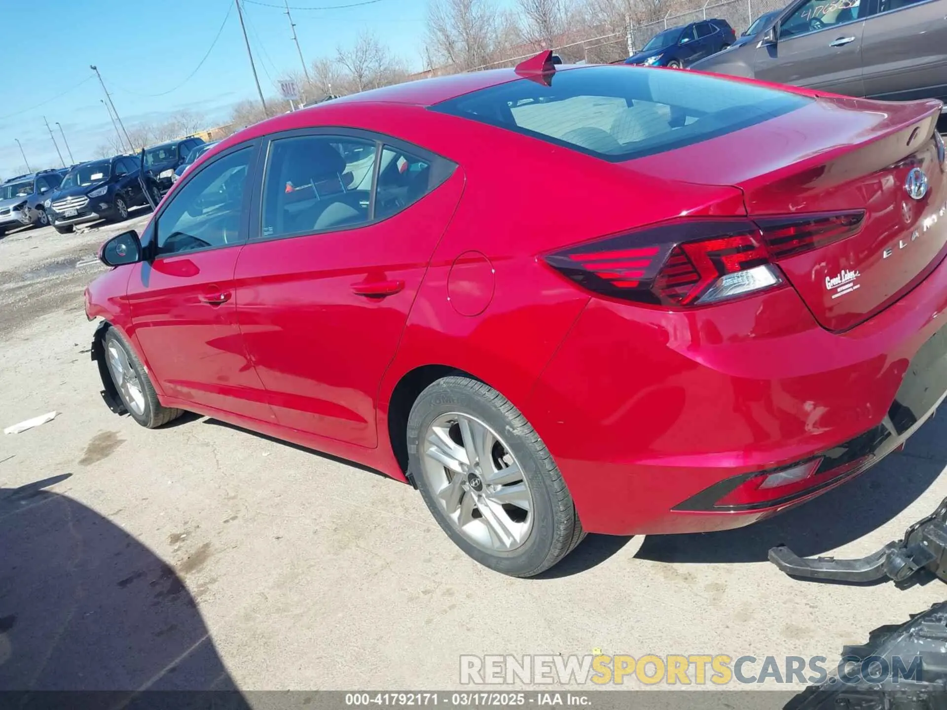 15 Фотография поврежденного автомобиля KMHD84LF6LU029187 HYUNDAI ELANTRA 2020