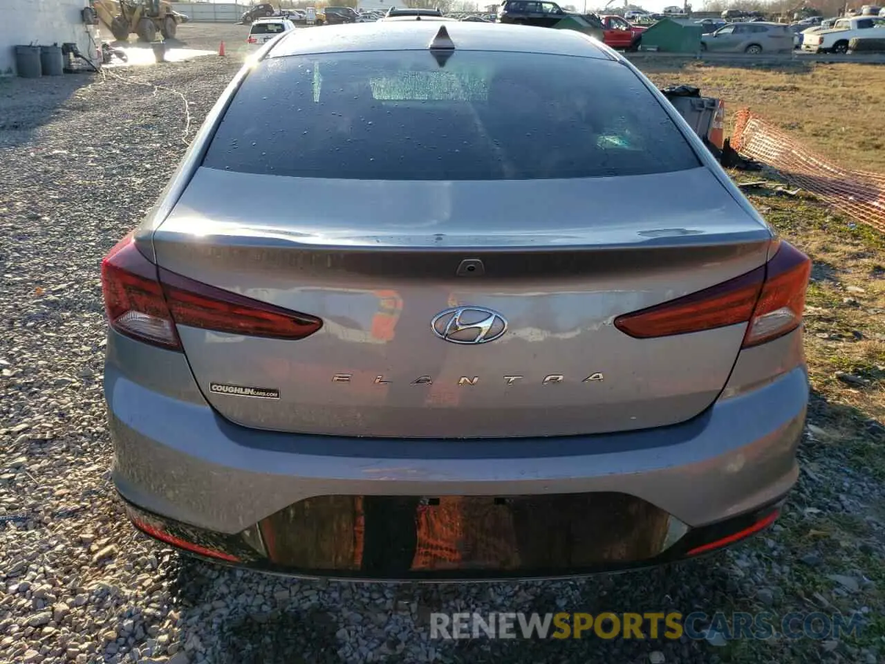 6 Photograph of a damaged car KMHD84LF6LU080222 HYUNDAI ELANTRA 2020