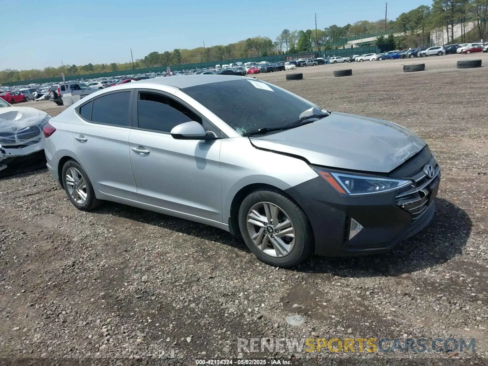 1 Photograph of a damaged car KMHD84LF6LU960921 HYUNDAI ELANTRA 2020