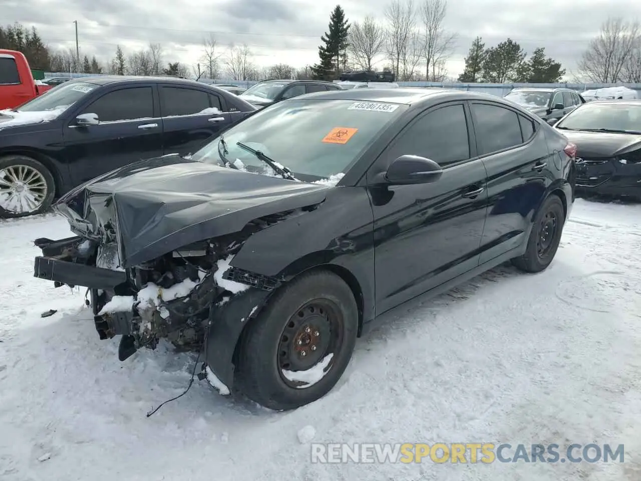 1 Photograph of a damaged car KMHD84LF7LU990705 HYUNDAI ELANTRA 2020