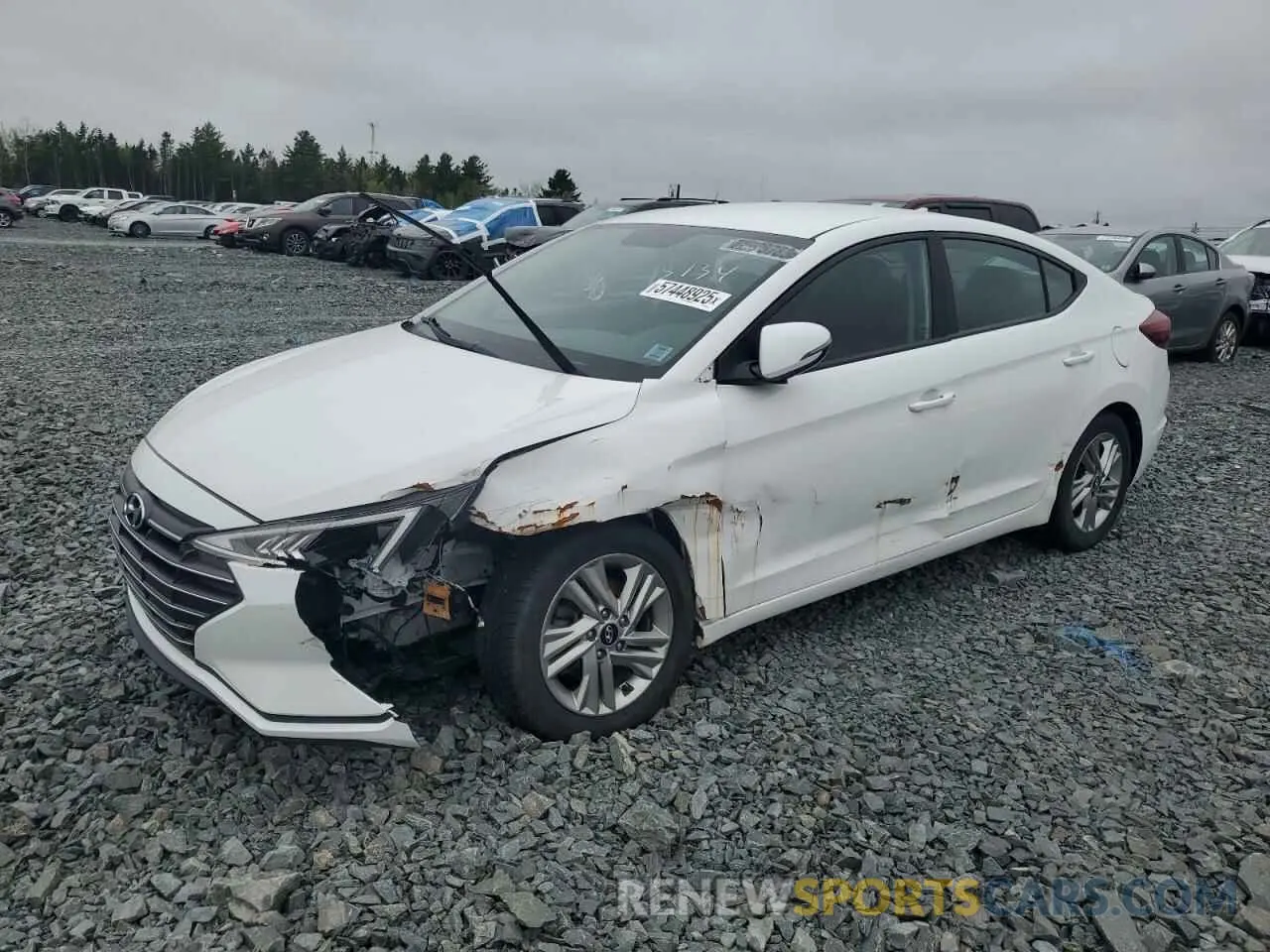 1 Photograph of a damaged car KMHD84LF8LU965134 HYUNDAI ELANTRA 2020