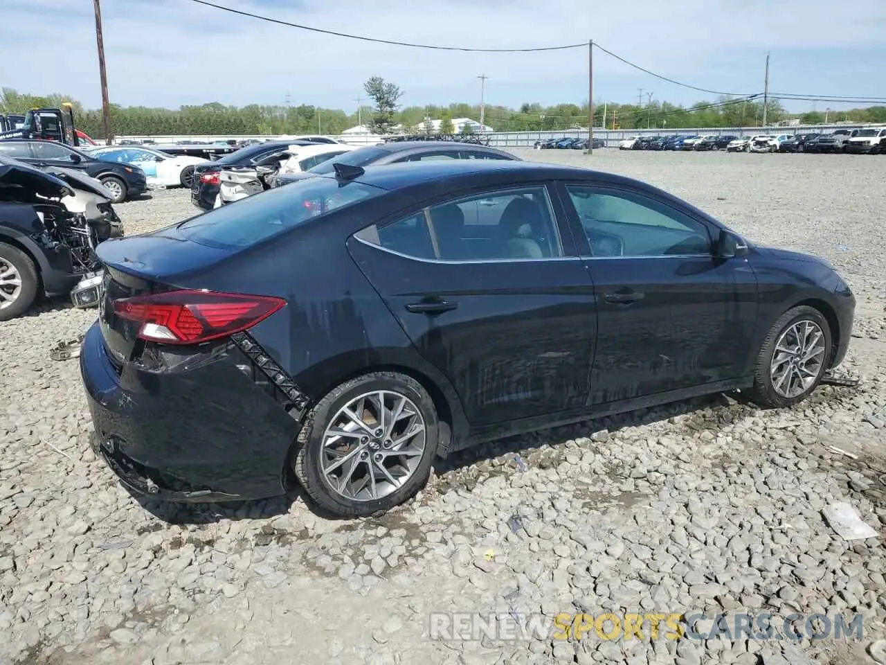 3 Фотография поврежденного автомобиля KMHD84LF8LU987070 HYUNDAI ELANTRA 2020