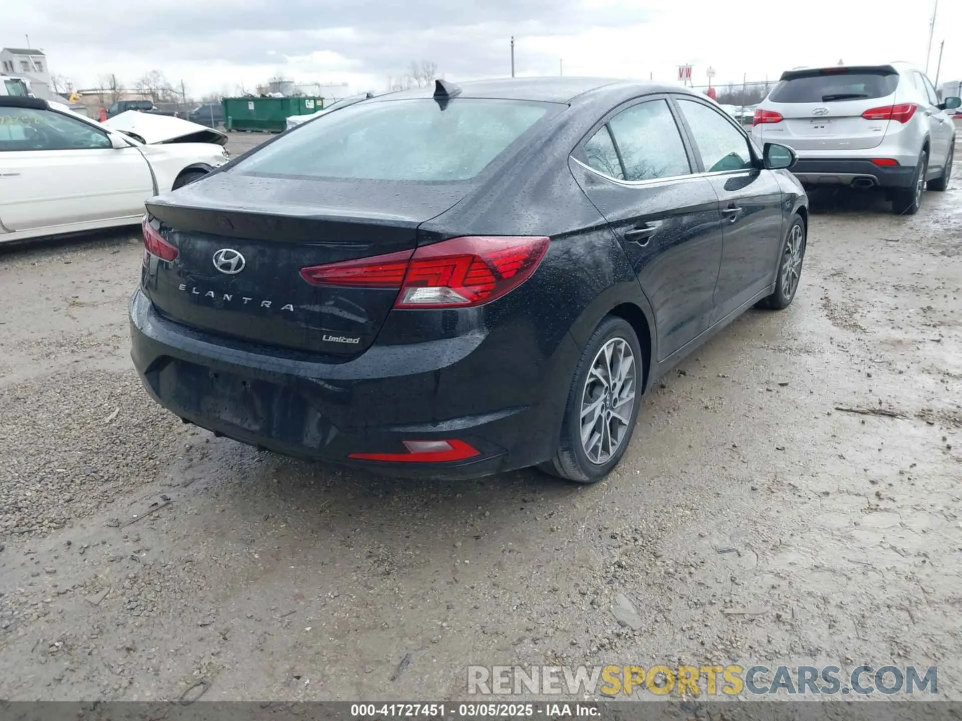 4 Фотография поврежденного автомобиля KMHD84LF9LU086953 HYUNDAI ELANTRA 2020
