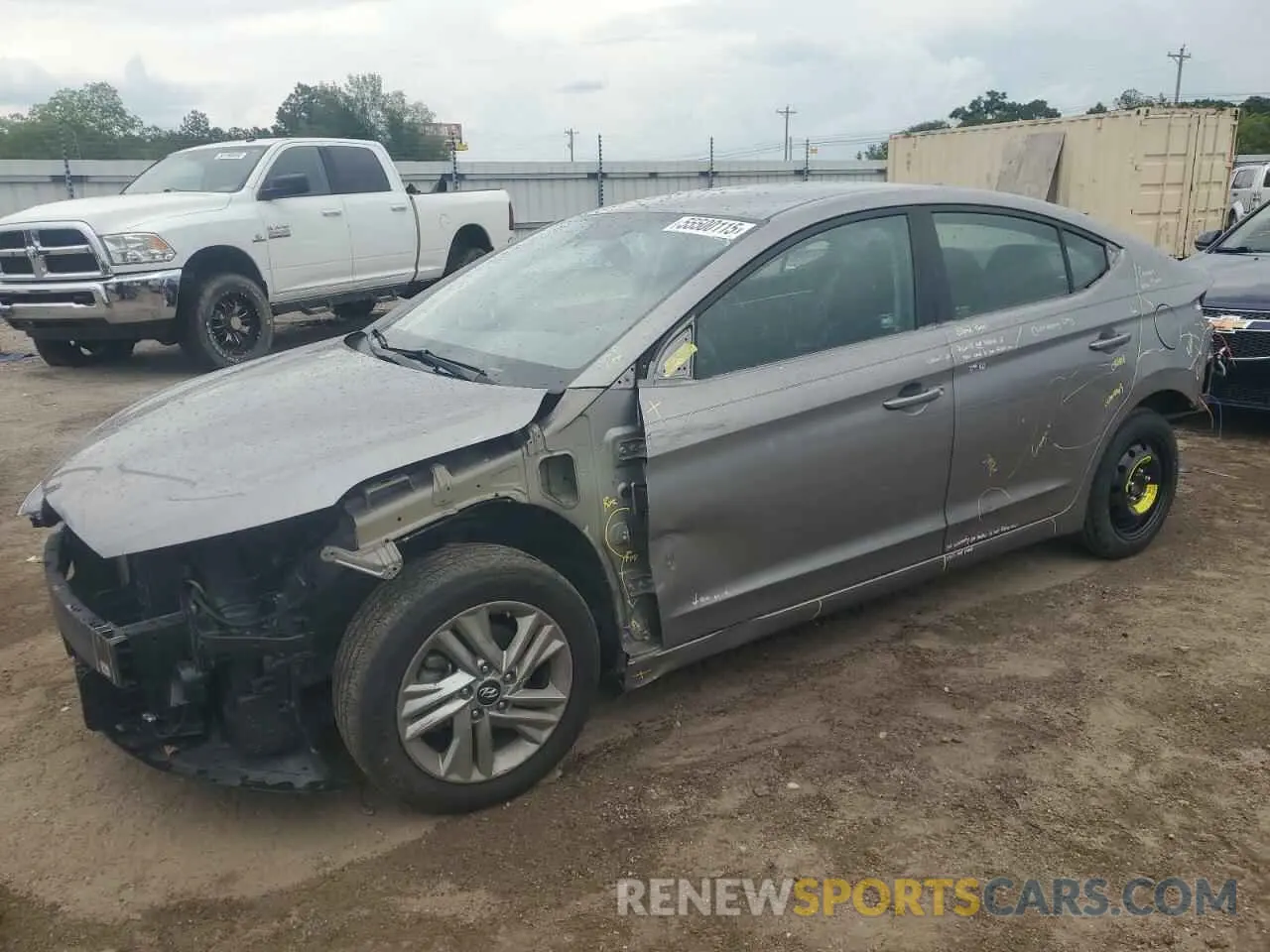 1 Photograph of a damaged car KMHD84LF9LU099329 HYUNDAI ELANTRA 2020