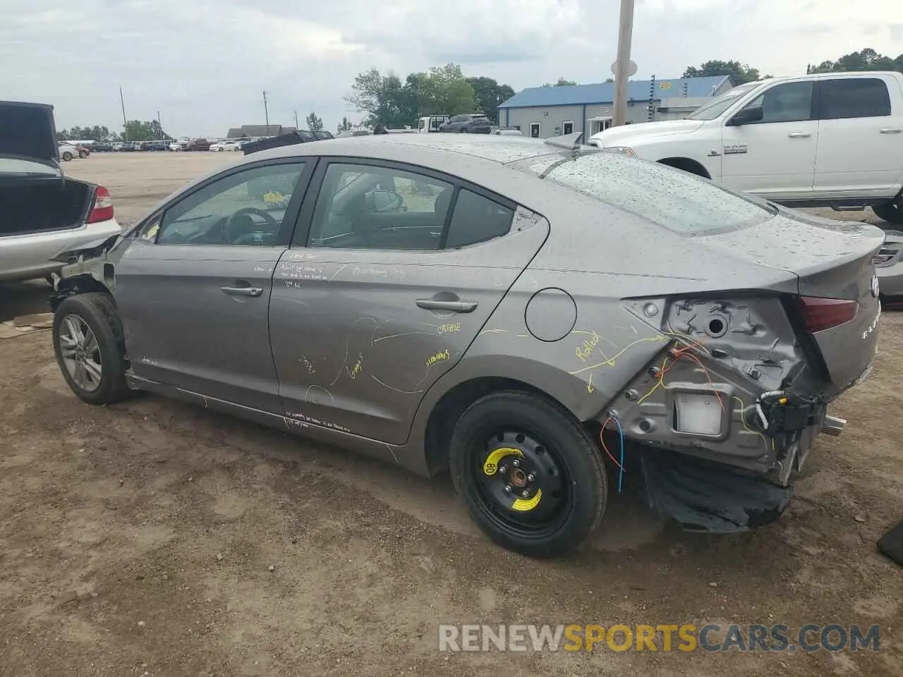 2 Photograph of a damaged car KMHD84LF9LU099329 HYUNDAI ELANTRA 2020