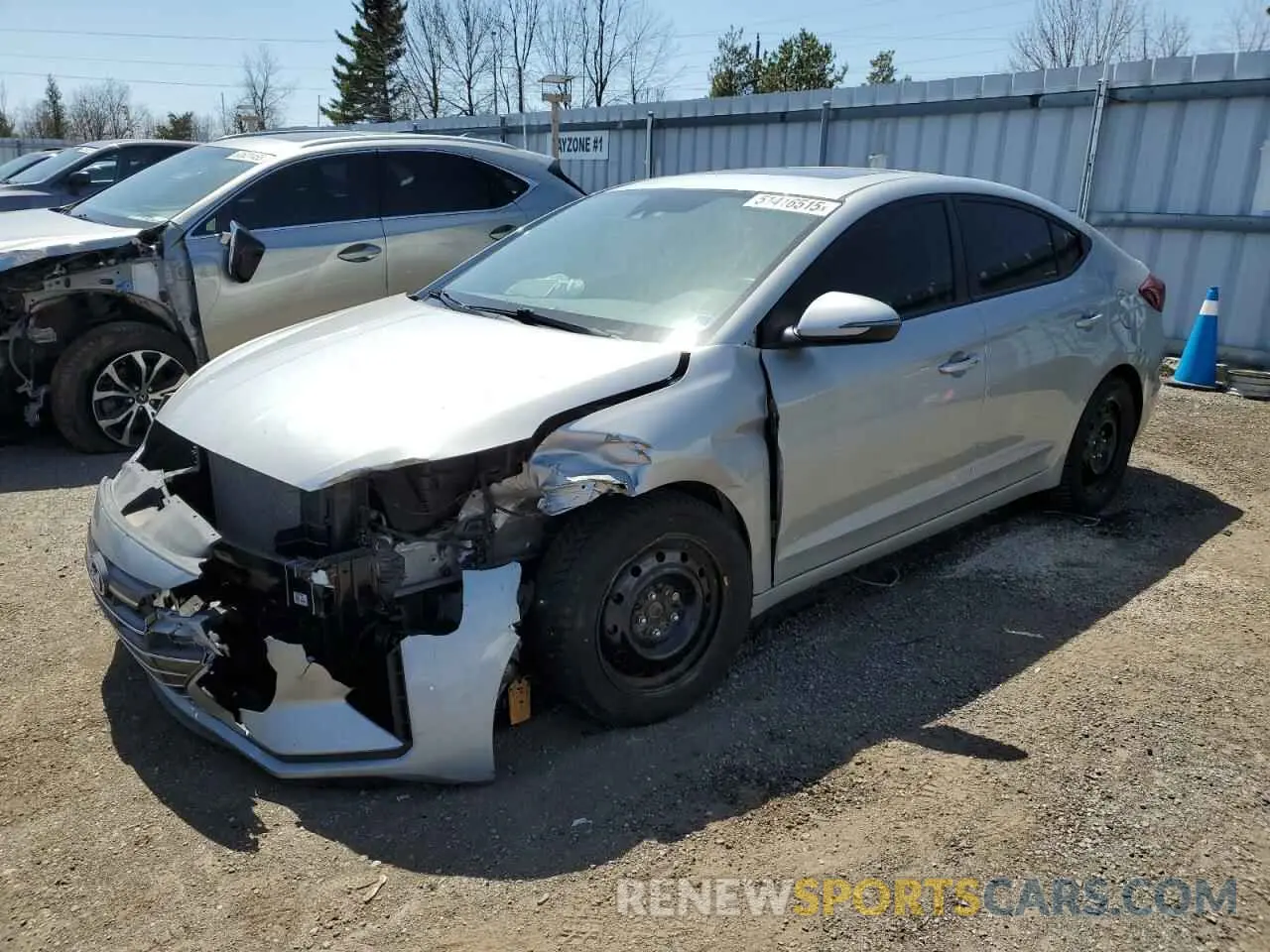 1 Photograph of a damaged car KMHD84LF9LU110720 HYUNDAI ELANTRA 2020