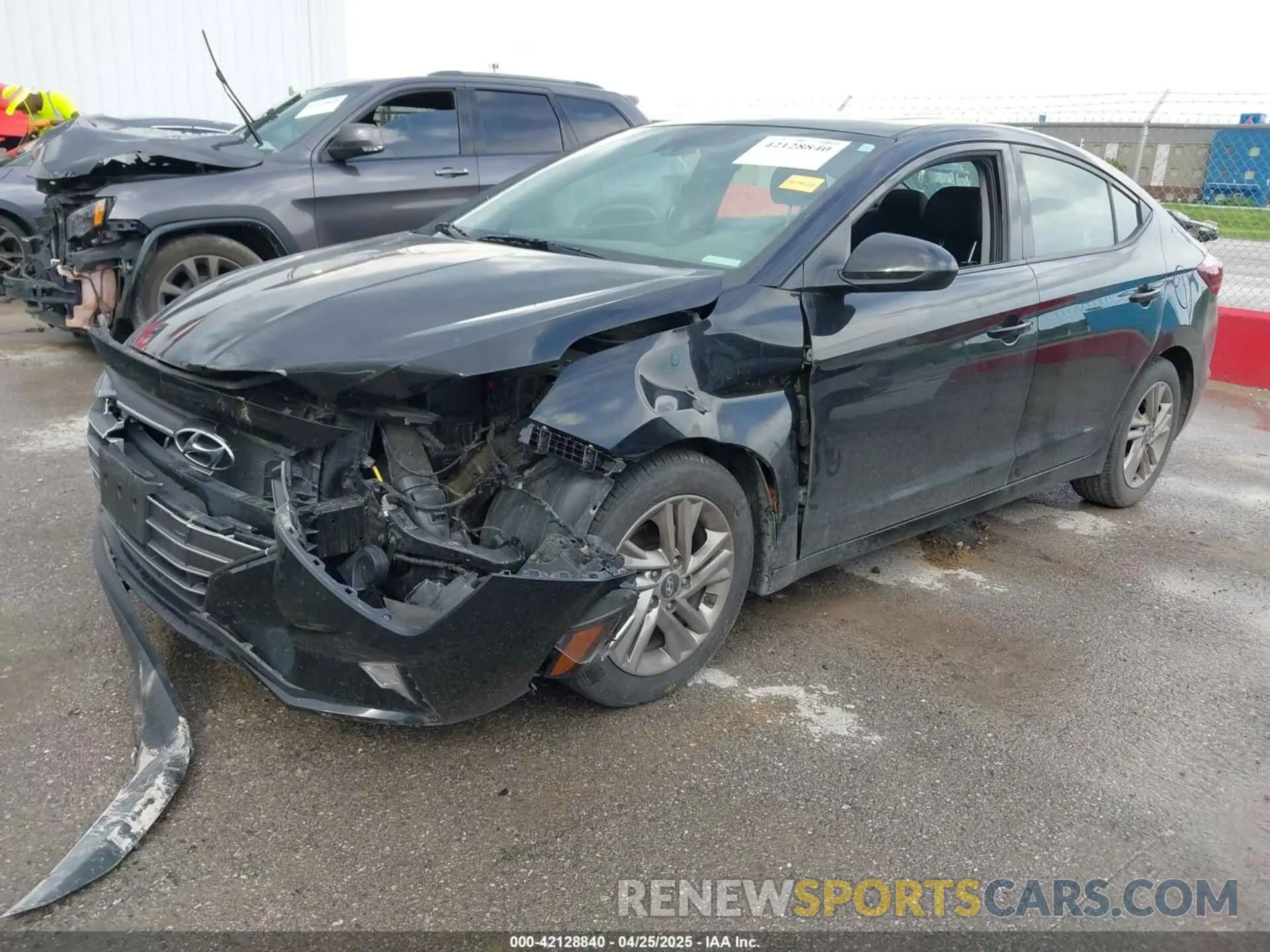 2 Фотография поврежденного автомобиля KMHD84LF9LU947418 HYUNDAI ELANTRA 2020