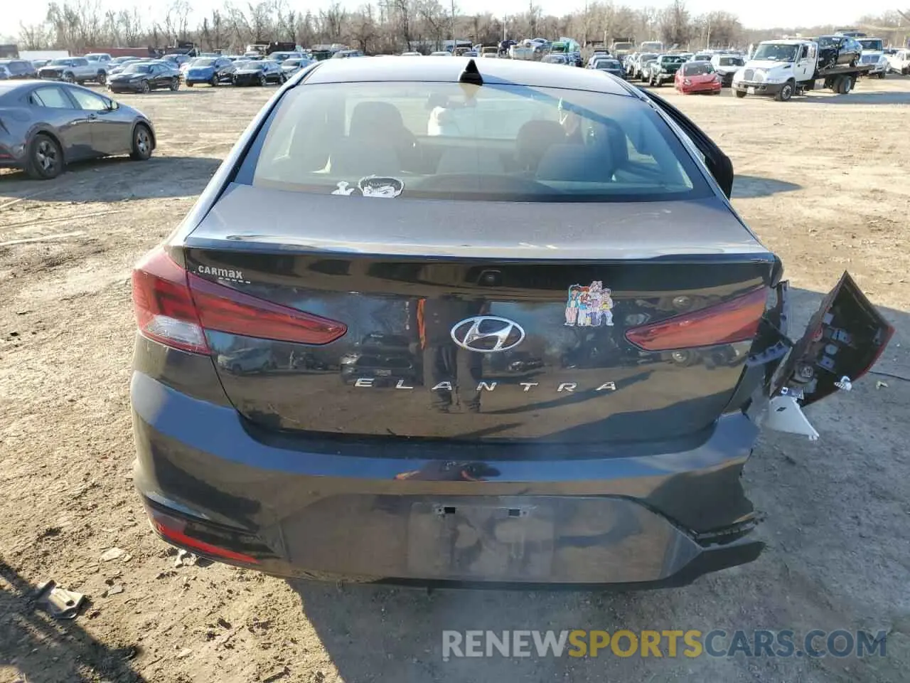 6 Фотография поврежденного автомобиля KMHD84LF9LU962940 HYUNDAI ELANTRA 2020