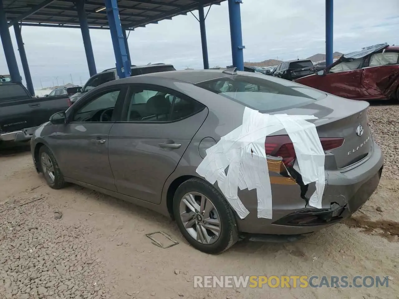 2 Photograph of a damaged car KMHD84LFXLU106336 HYUNDAI ELANTRA 2020