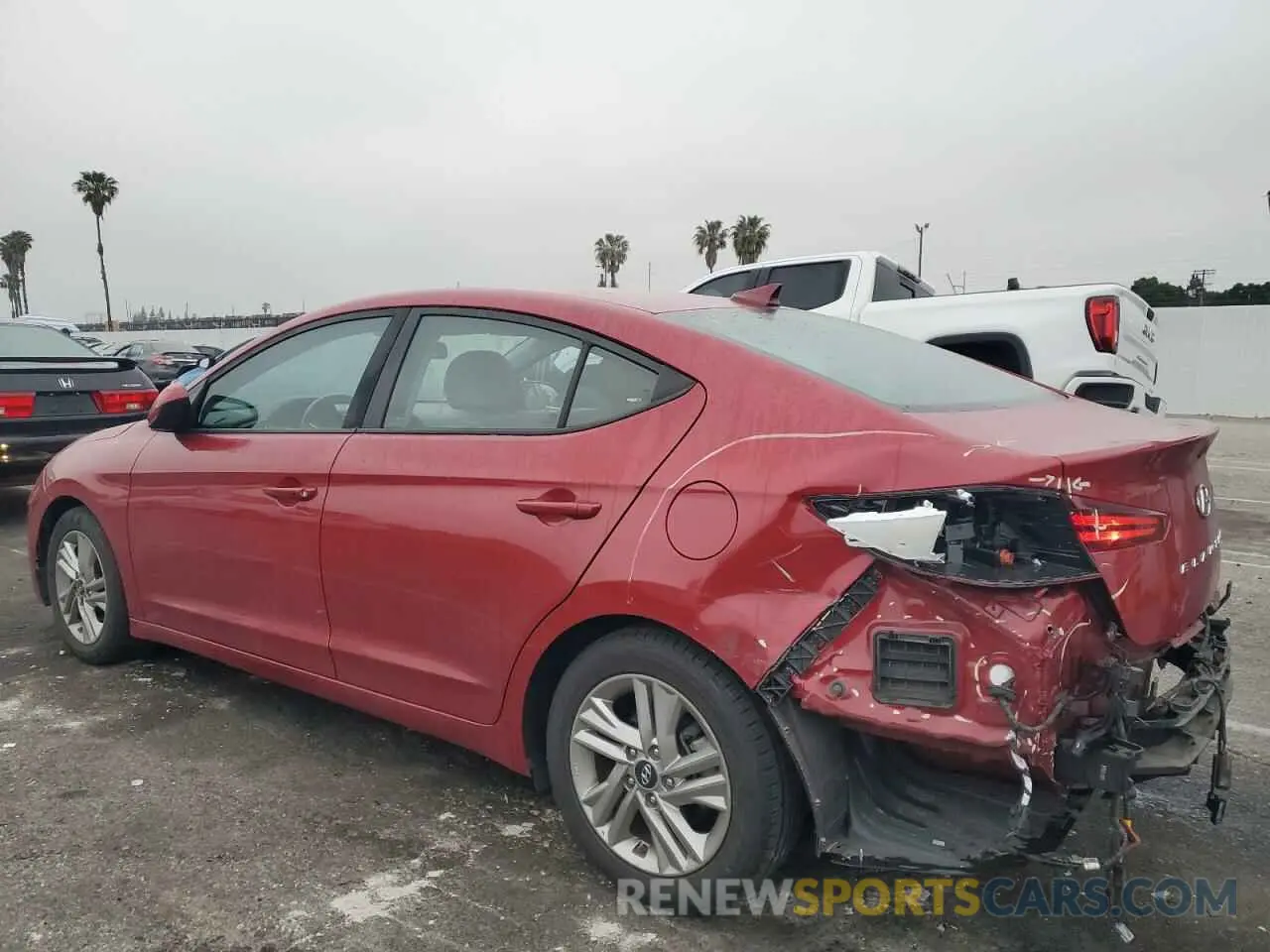 2 Photograph of a damaged car KMHD84LFXLU906795 HYUNDAI ELANTRA 2020