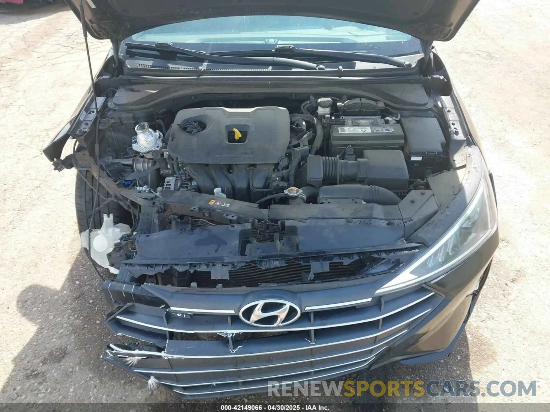 10 Фотография поврежденного автомобиля KMHD84LFXLU994456 HYUNDAI ELANTRA 2020