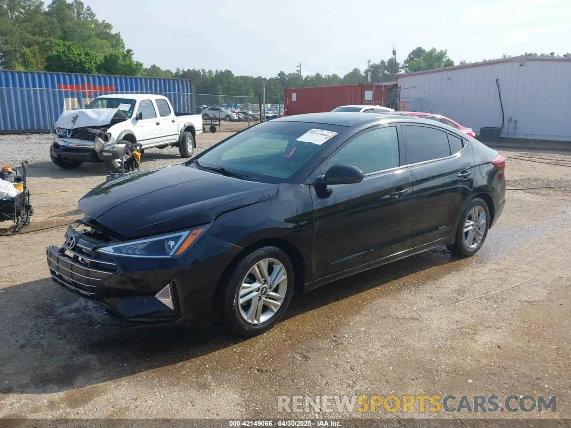 2 Фотография поврежденного автомобиля KMHD84LFXLU994456 HYUNDAI ELANTRA 2020