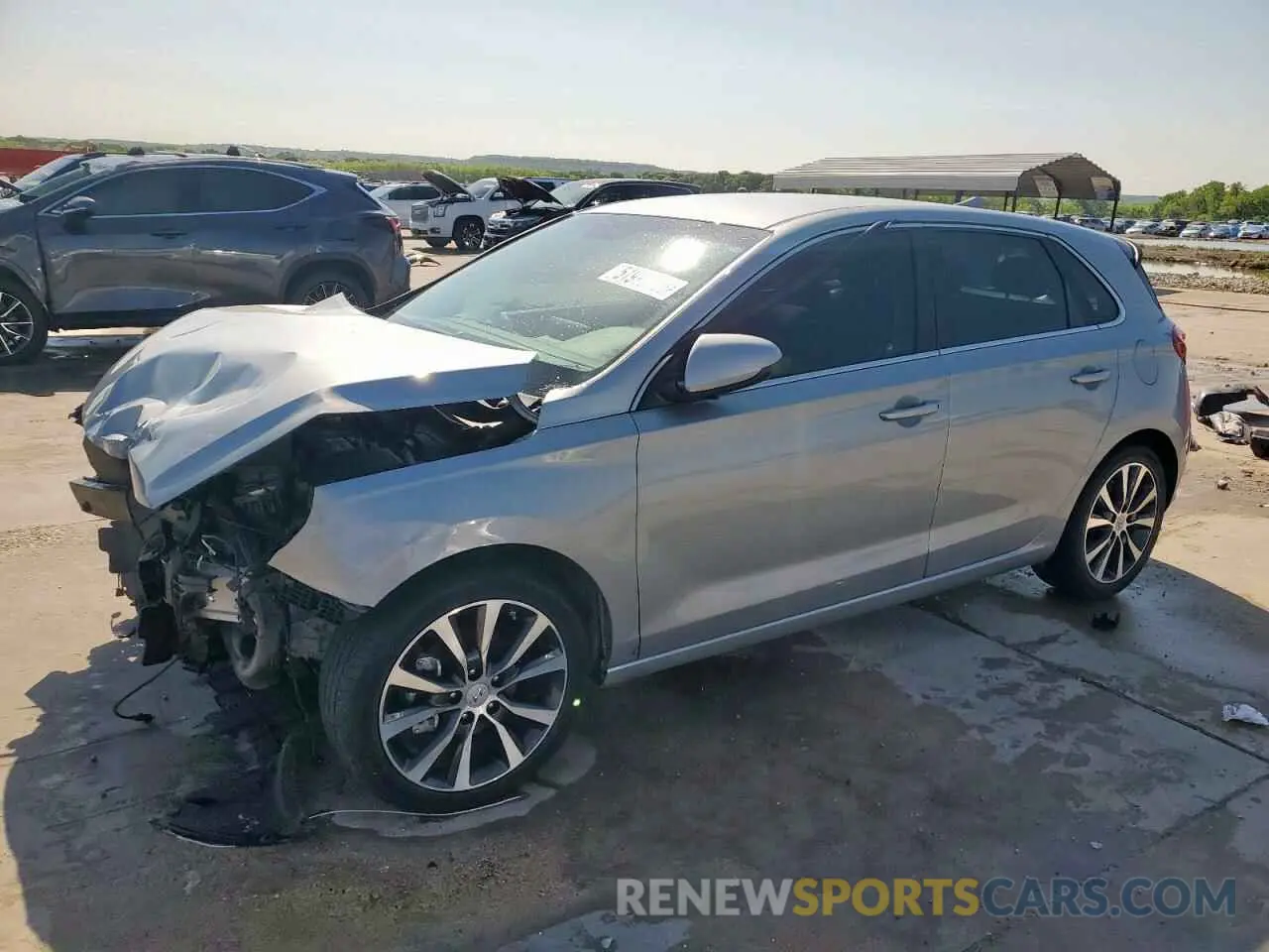 1 Photograph of a damaged car KMHH35LEXLU125689 HYUNDAI ELANTRA 2020
