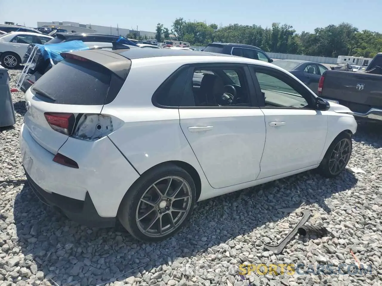 3 Фотография поврежденного автомобиля KMHH55LC7LU139266 HYUNDAI ELANTRA 2020