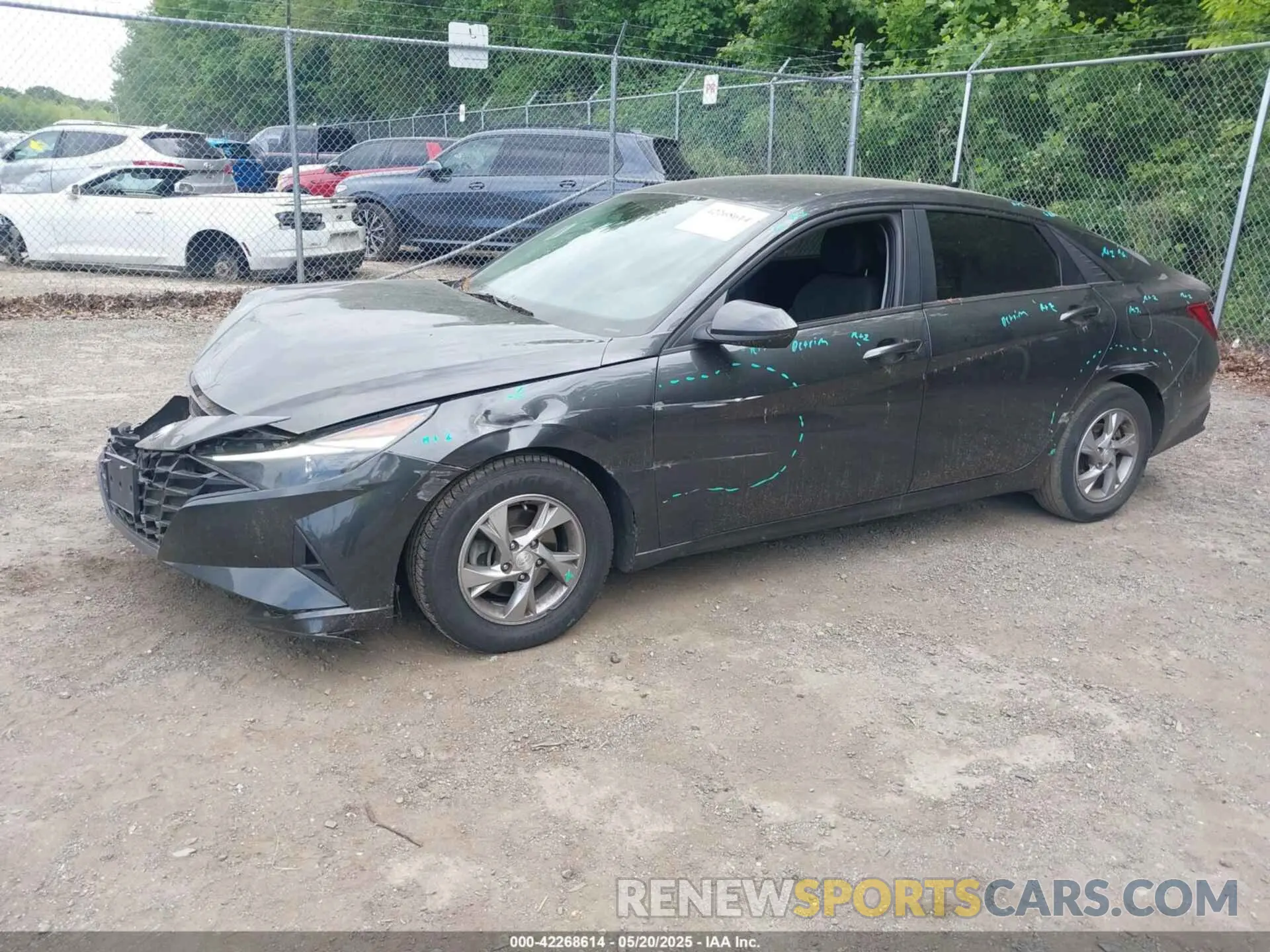 2 Photograph of a damaged car 5NPLL4AG0MH034844 HYUNDAI ELANTRA 2021