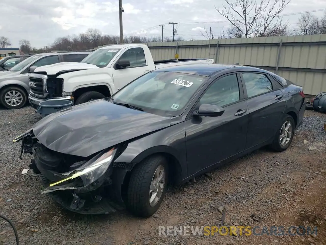 1 Photograph of a damaged car 5NPLL4AG3MH011039 HYUNDAI ELANTRA 2021